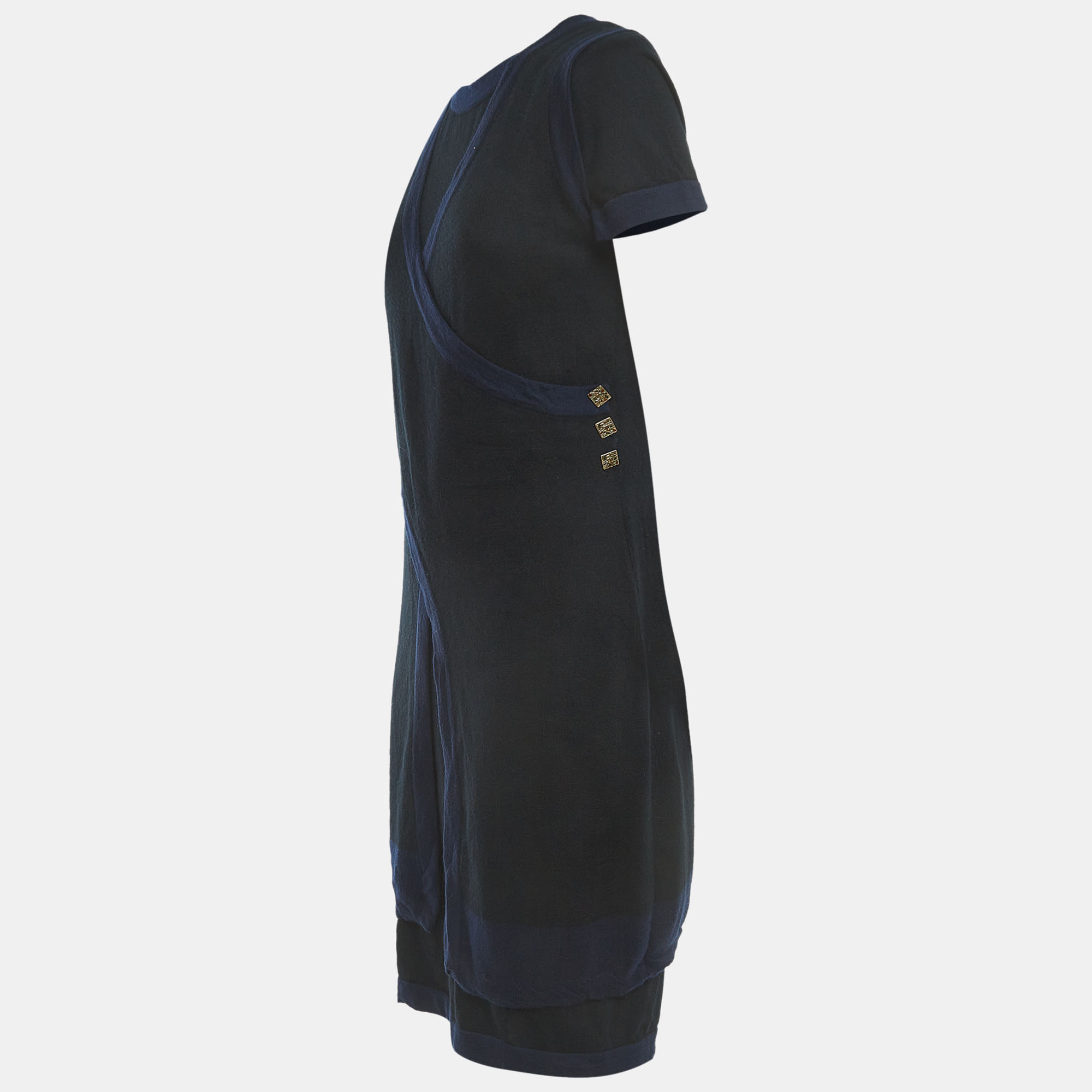 Chanel Black Cashmere Dress Set M