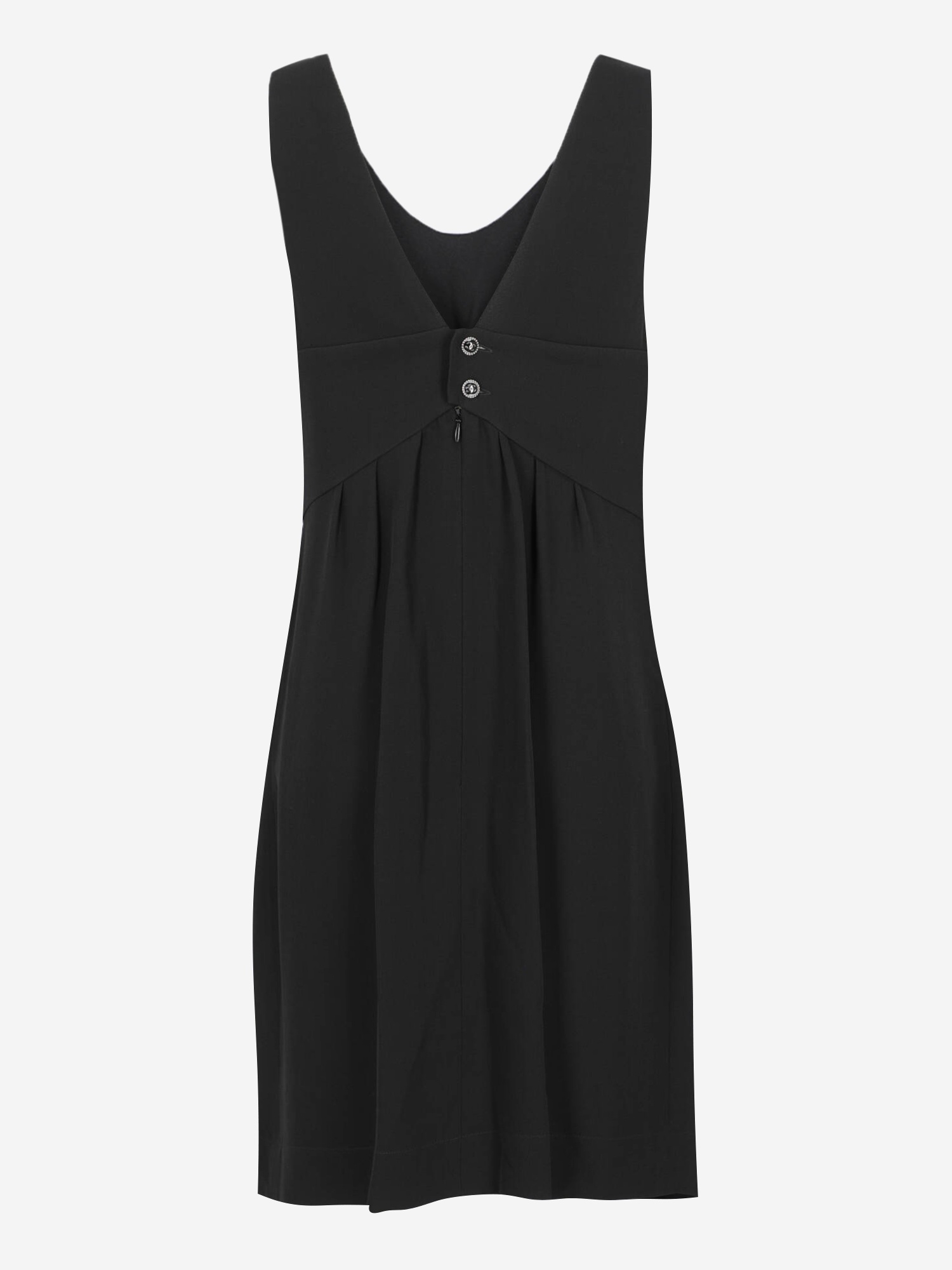 Chanel  Women's Silk Midi Dress - Black - M
