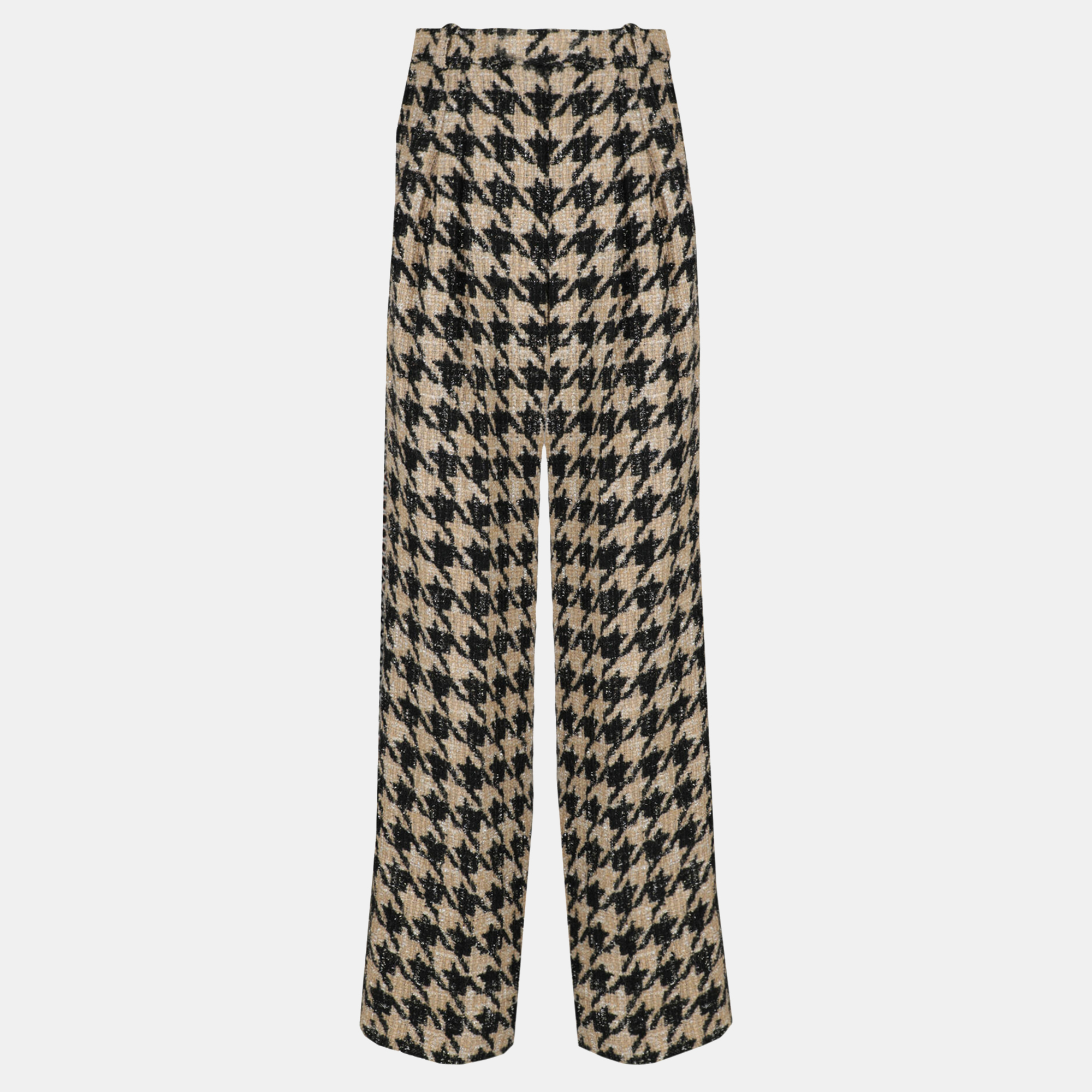 Chanel  Women's Synthetic Fibers Trousers - Beige - M