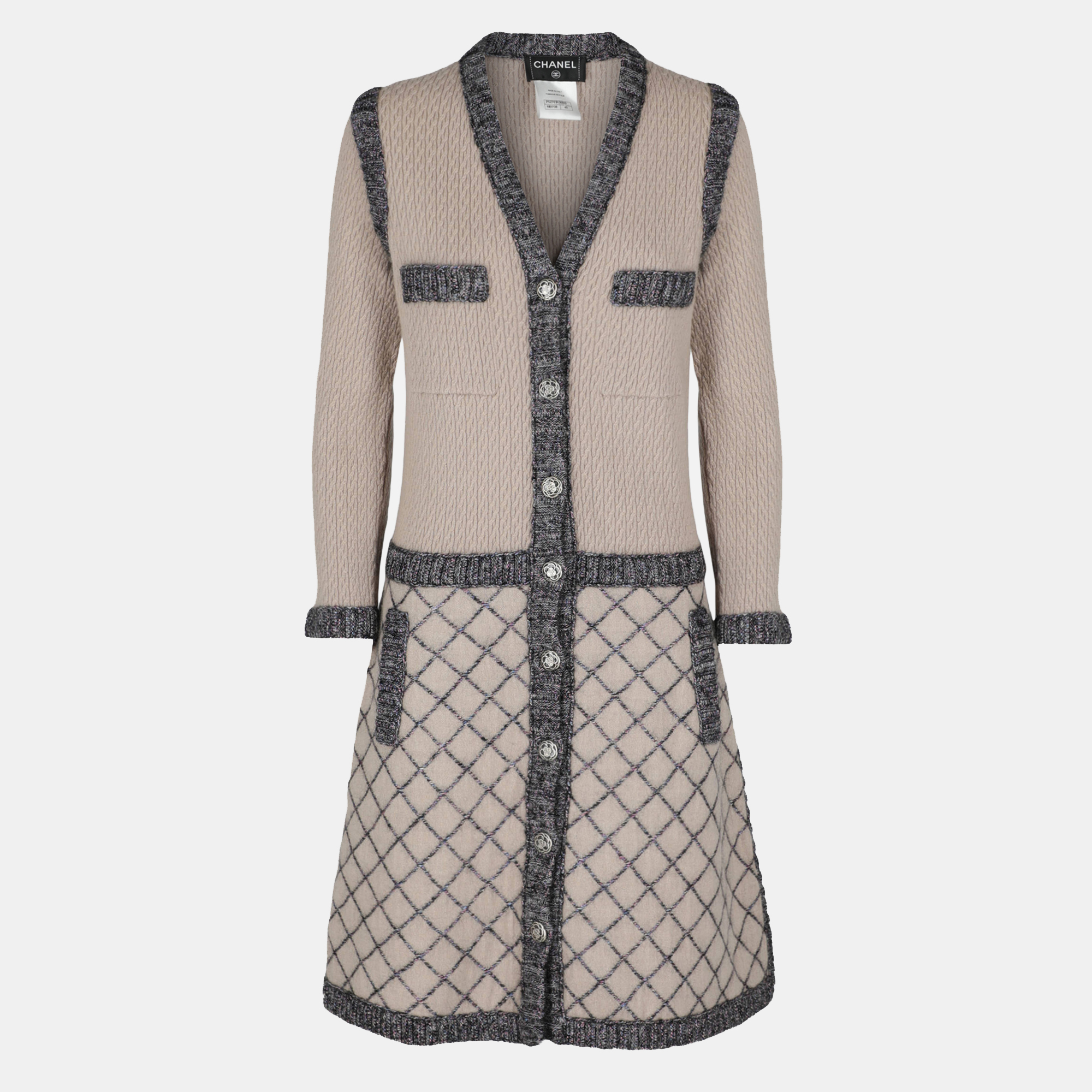 Chanel  Women's Silk Coat - Beige - M