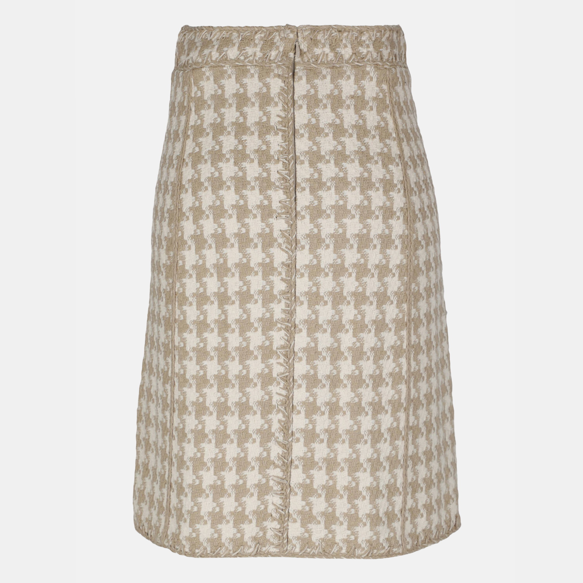 Chanel  Women's Silk Midi Skirt - Beige - XS