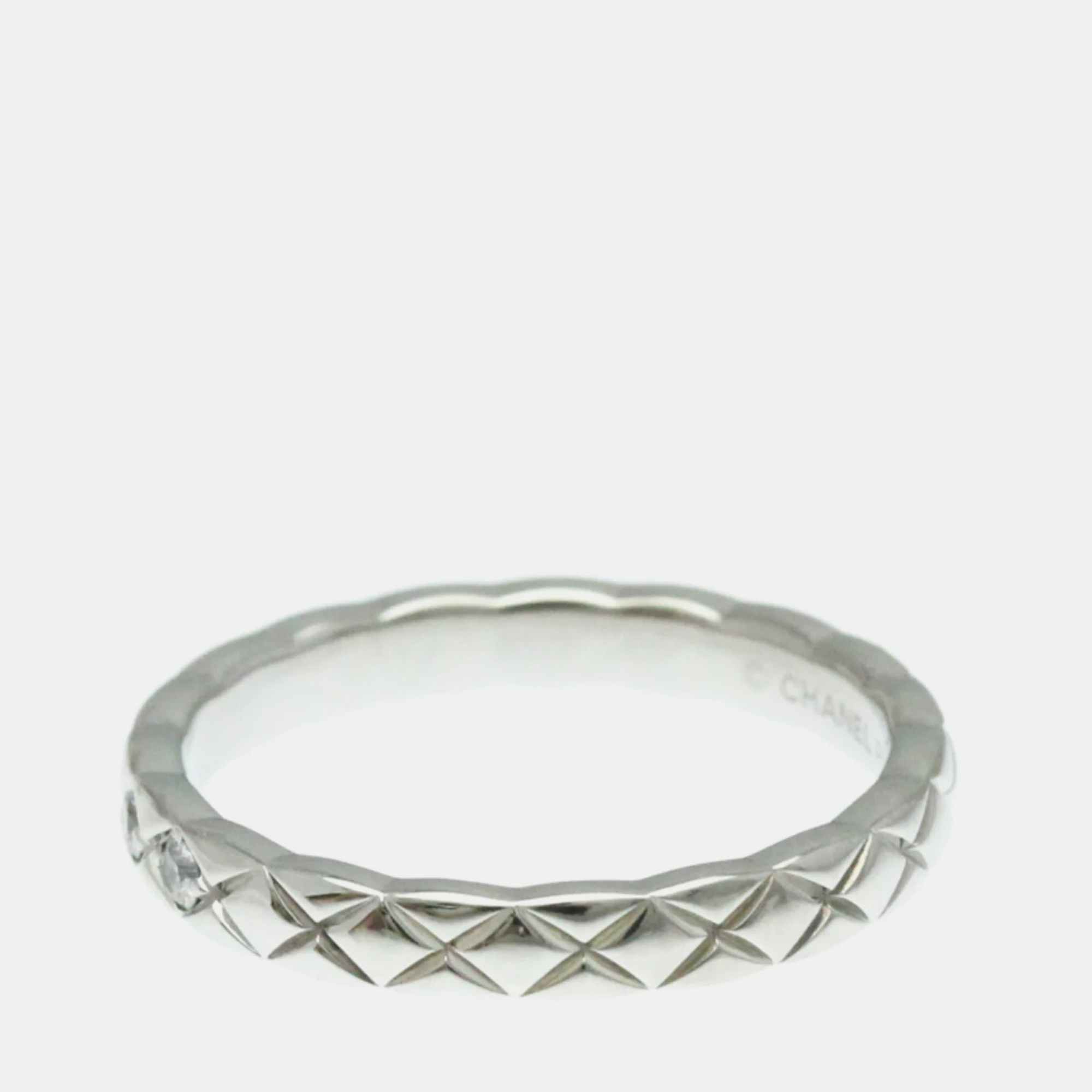 Chanel Coco Crush Ring 5P Platinum Fashion Diamond Band Ring Silver EU 52
Chanel Coco Crush Ring 5P Platinum Fashion Diamond Band Ring Silver EU 52