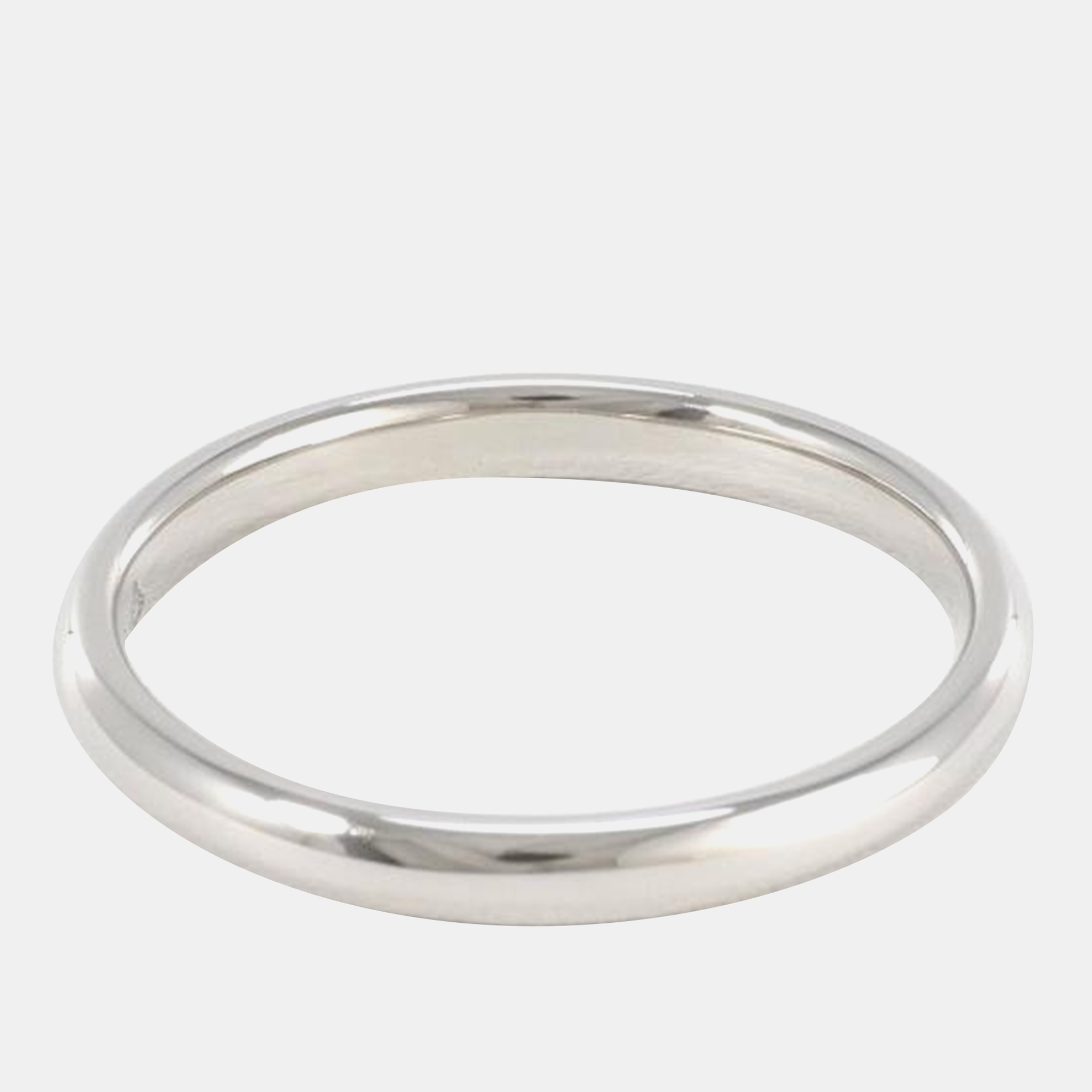 Chanel silver metal platinum marriage ring eu 54.5