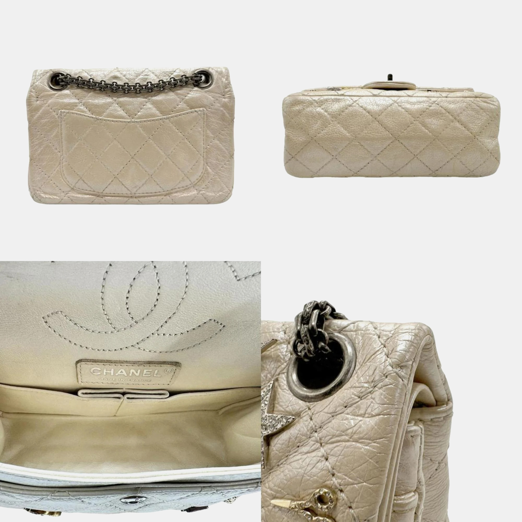 Chanel Quilted Aged Calfskin 225 Lucky Charms Reissue 2.55 Flap Bag