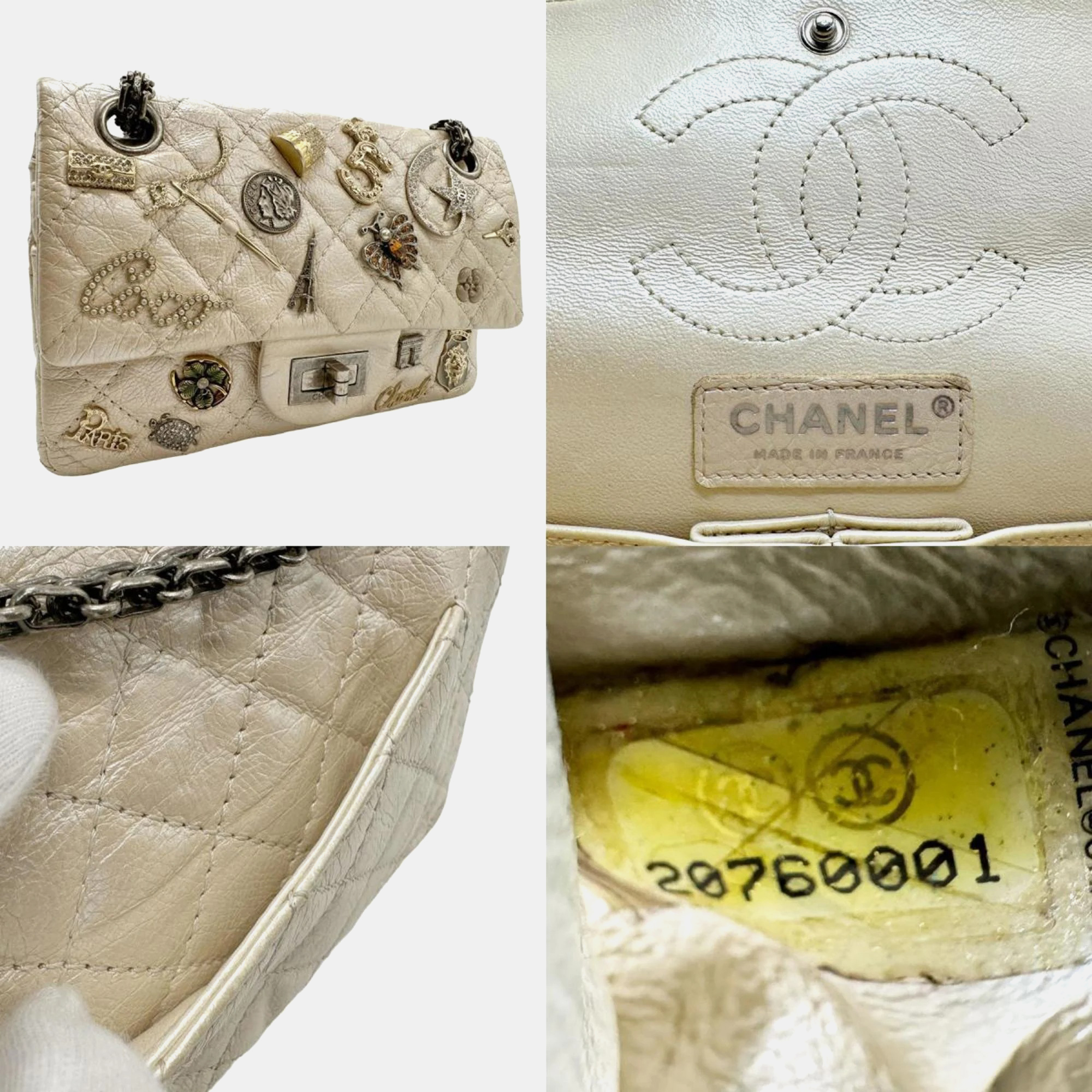 Chanel Quilted Aged Calfskin 225 Lucky Charms Reissue 2.55 Flap Bag