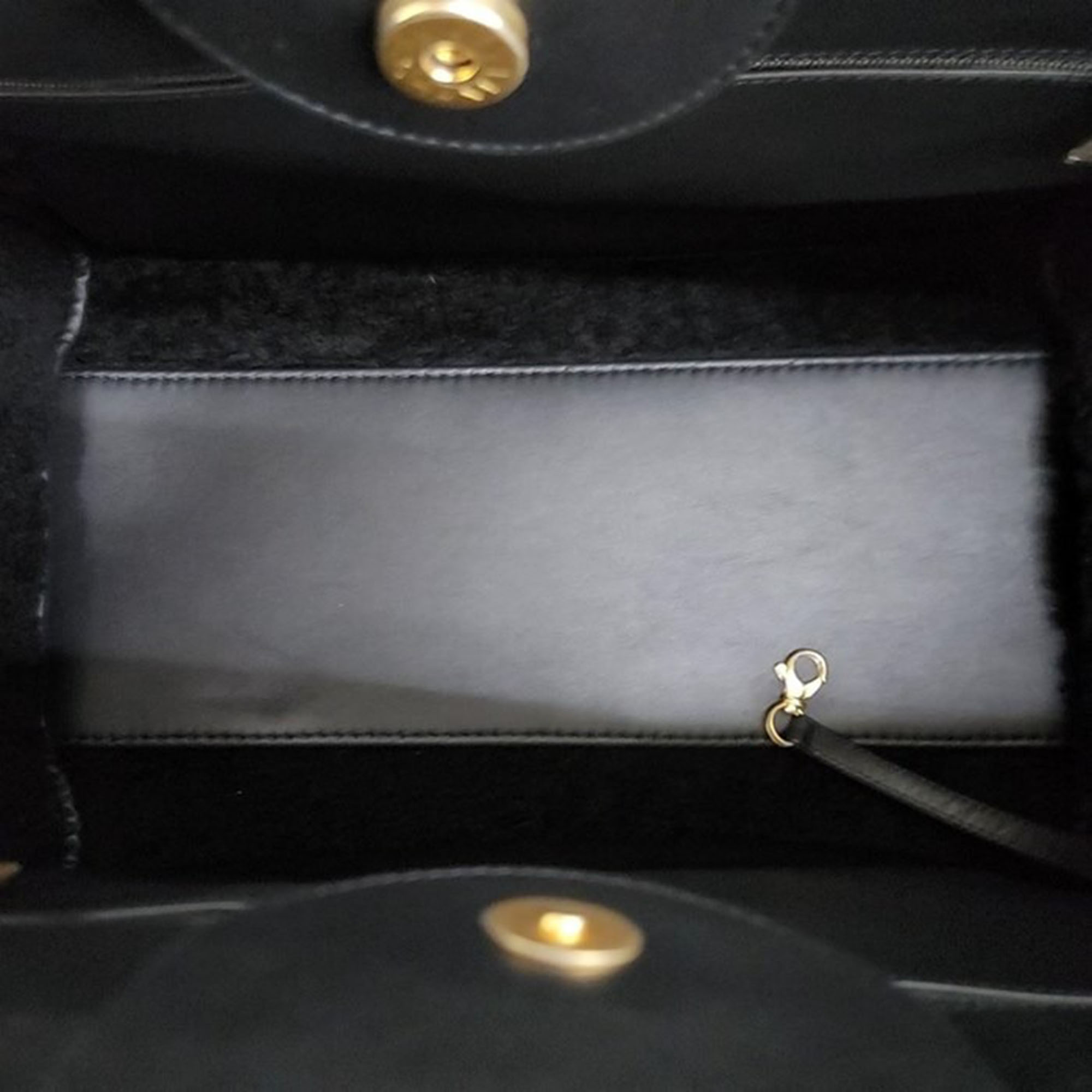 Chanel Black Shearling Medium Deauville Tote Bag