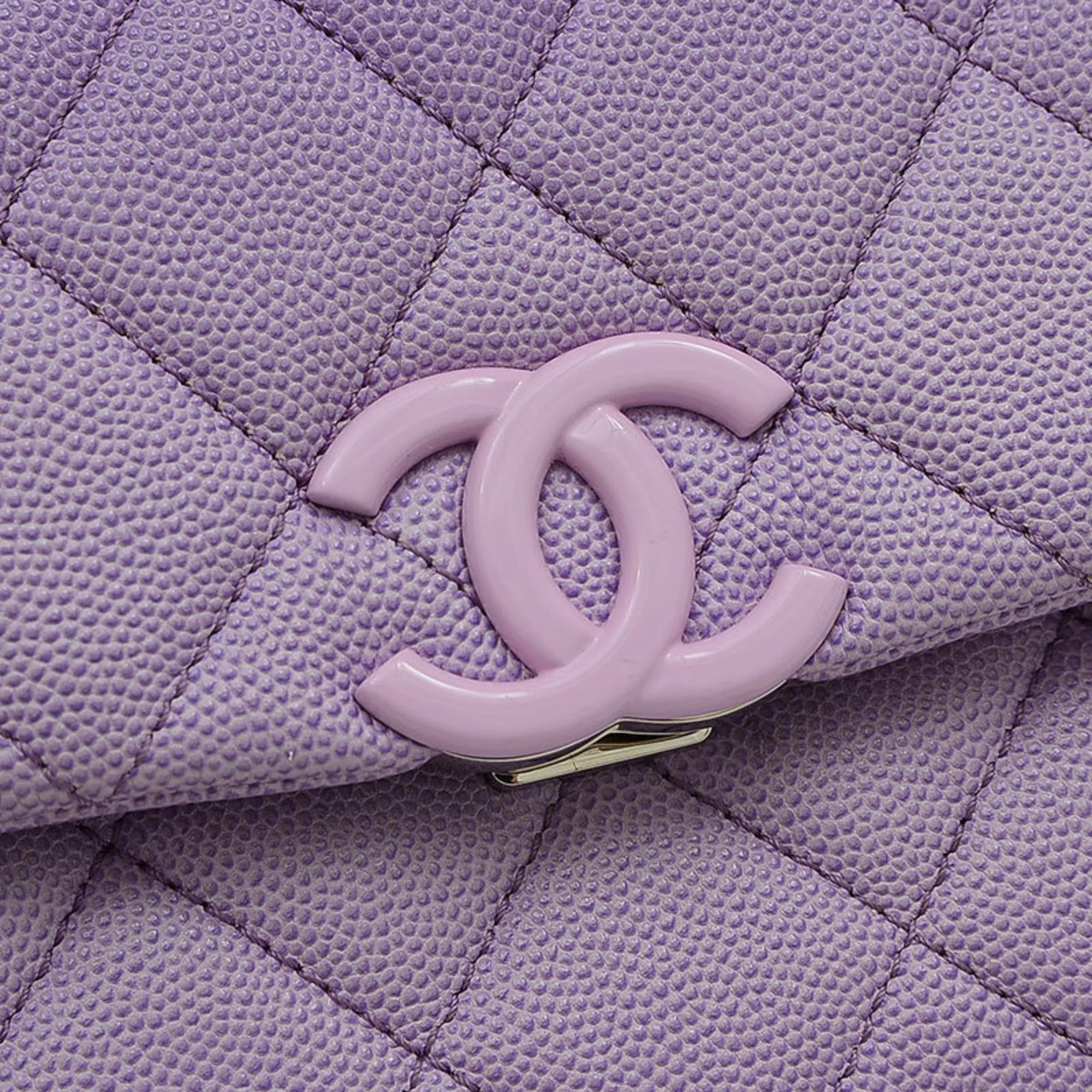 Chanel Purple Shaded Caviar Quilted My Everything Flap Bag