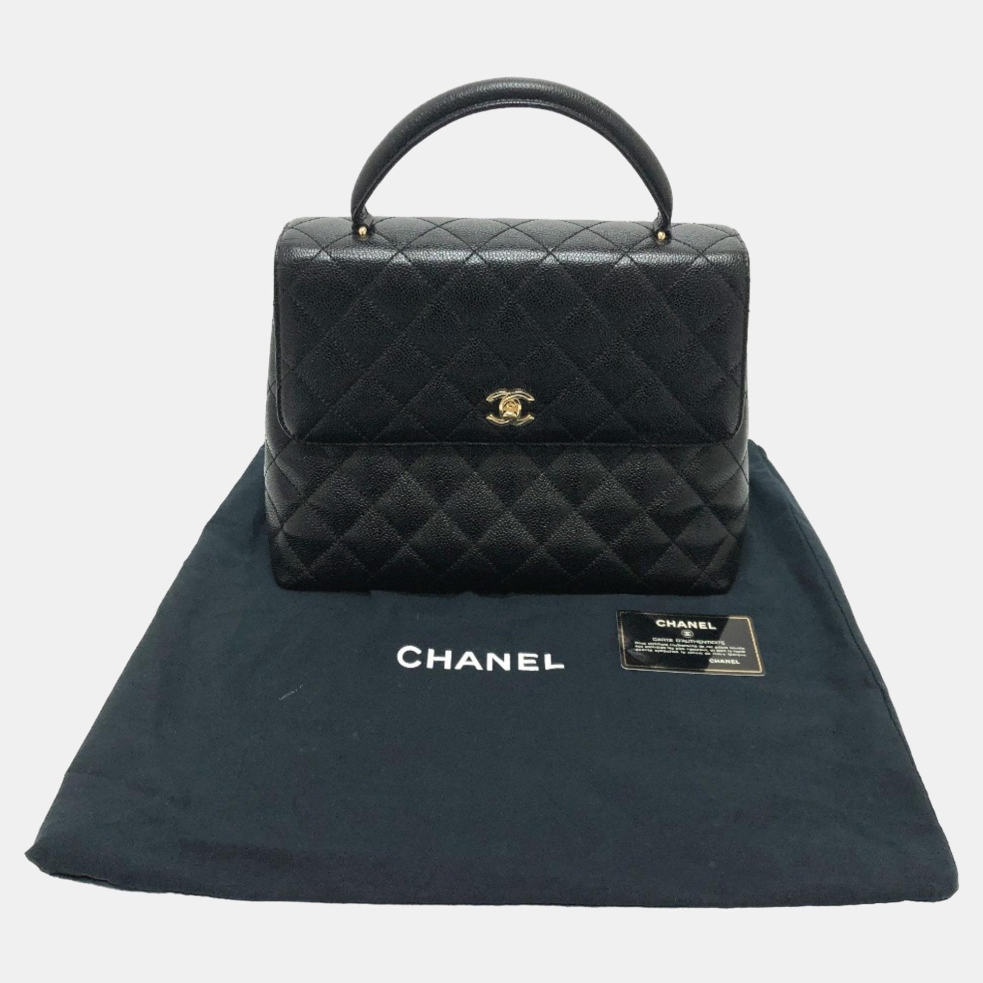 Chanel Black Leather Trendy CC Shoulder Bag