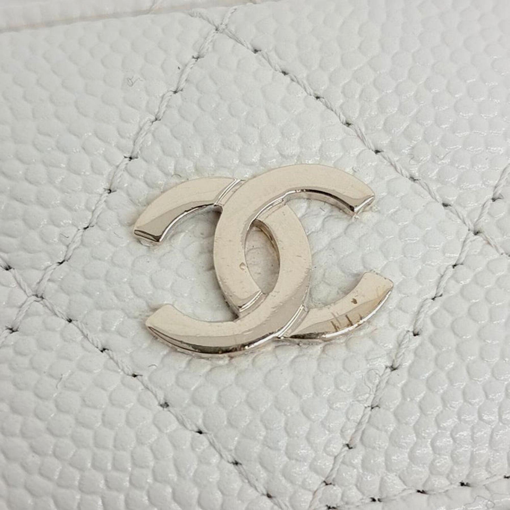 Chanel Caviar Phone Holder And Crossbody Bag