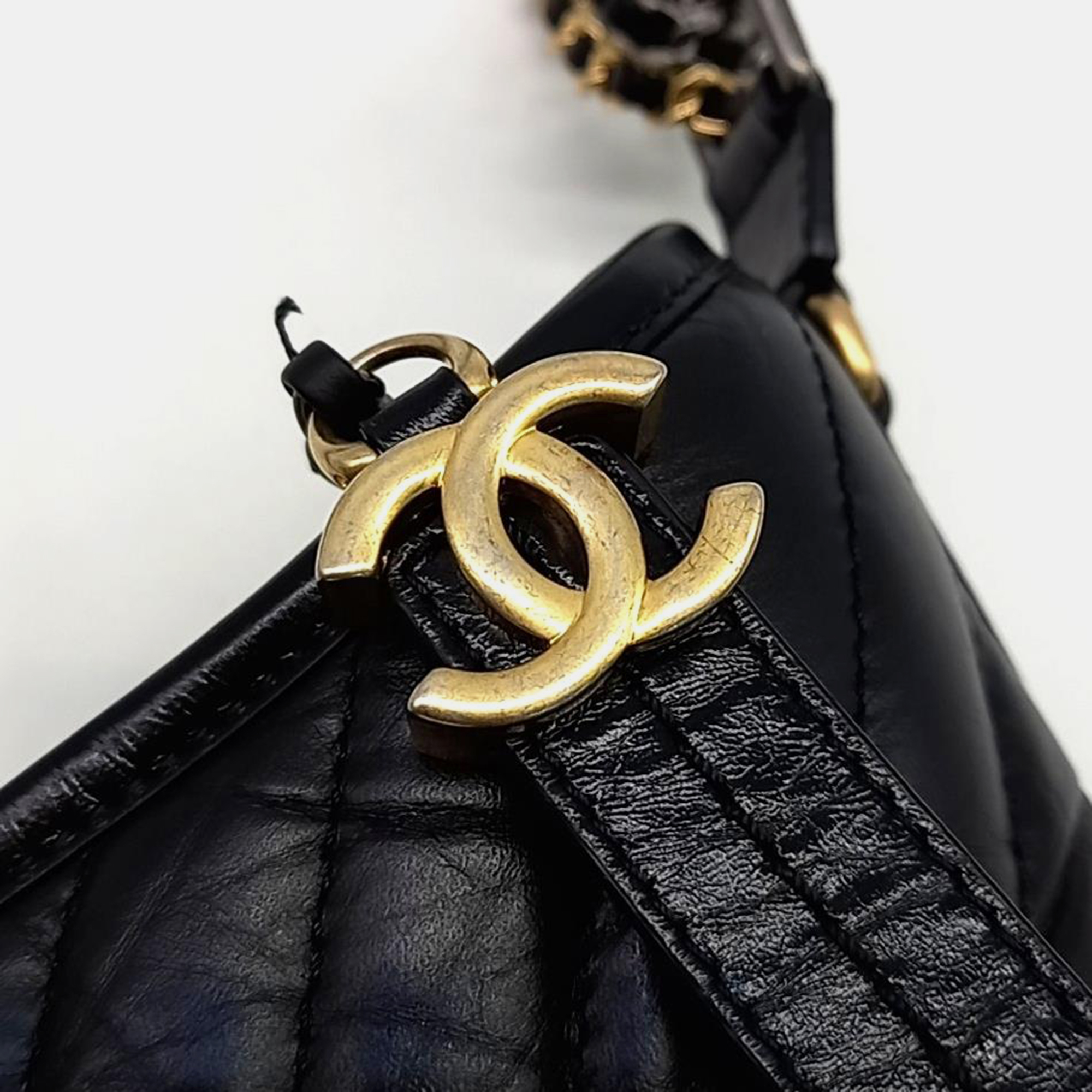 Chanel Gabrielle Chevron Hobo Medium Bag