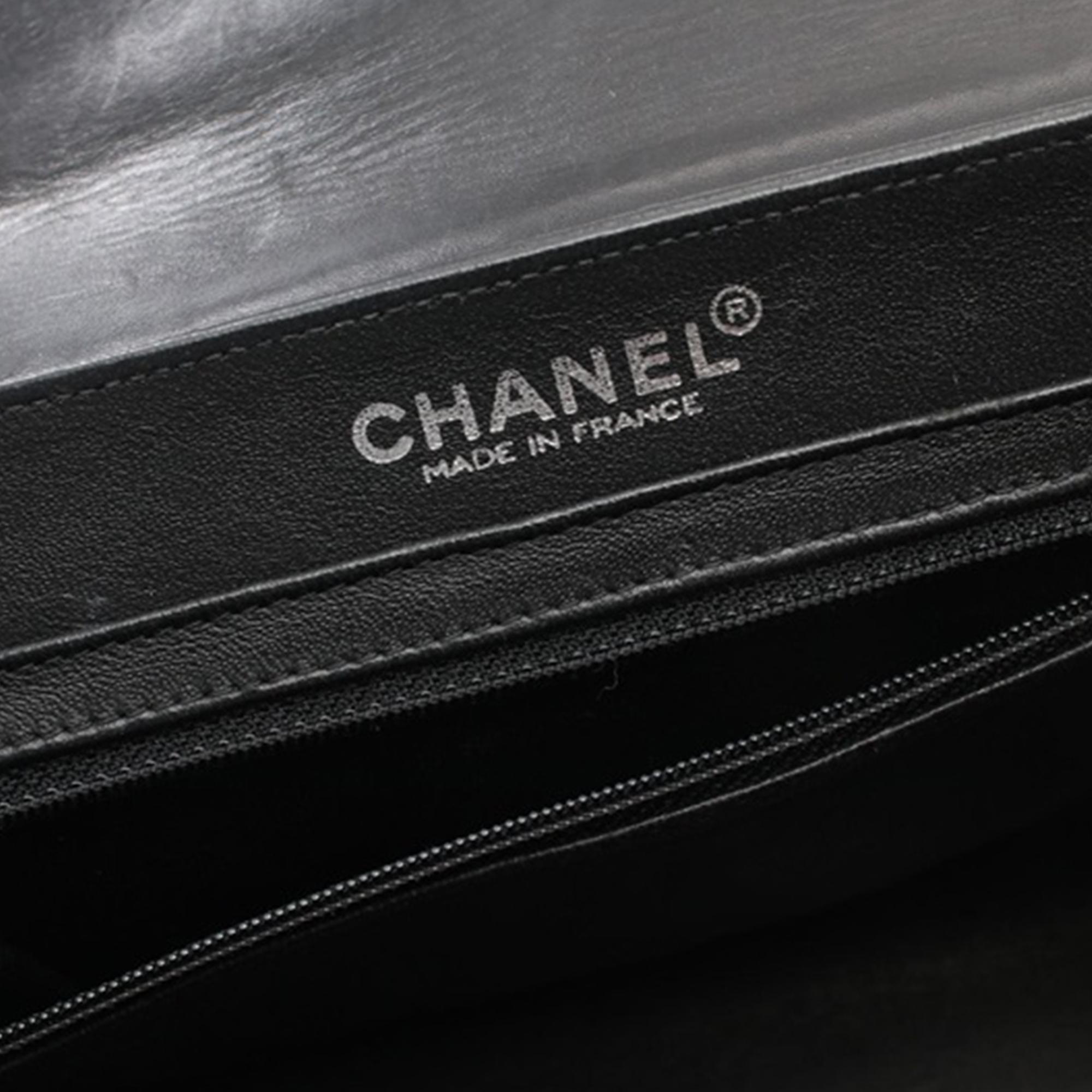 Chanel Multicolor Patent Leather Chocolate Bag Flap Bag