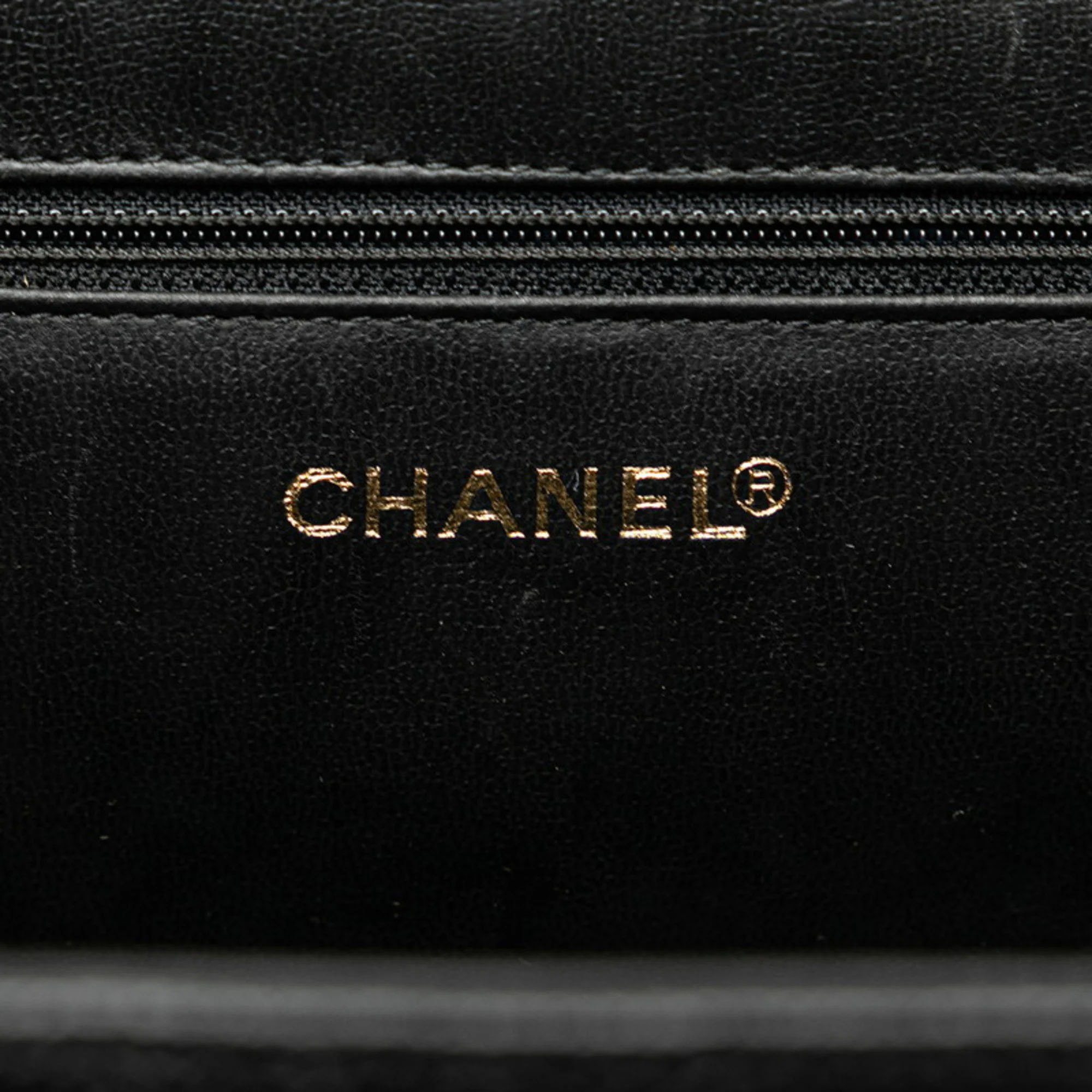 Chanel Black Caviar Leather Vanity Train Case