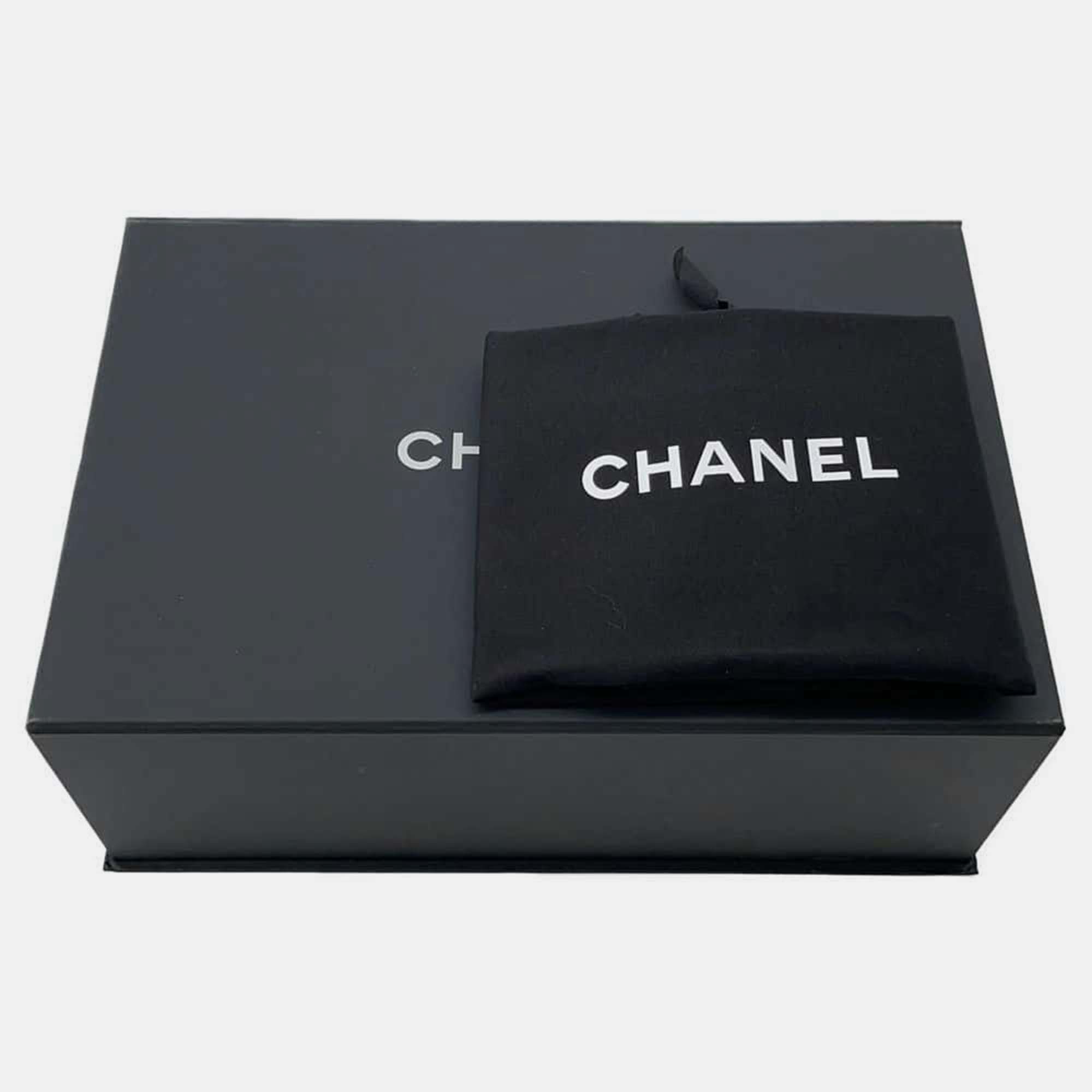 Chanel Black Lambskin Resin Quilted Small Bucket Bag