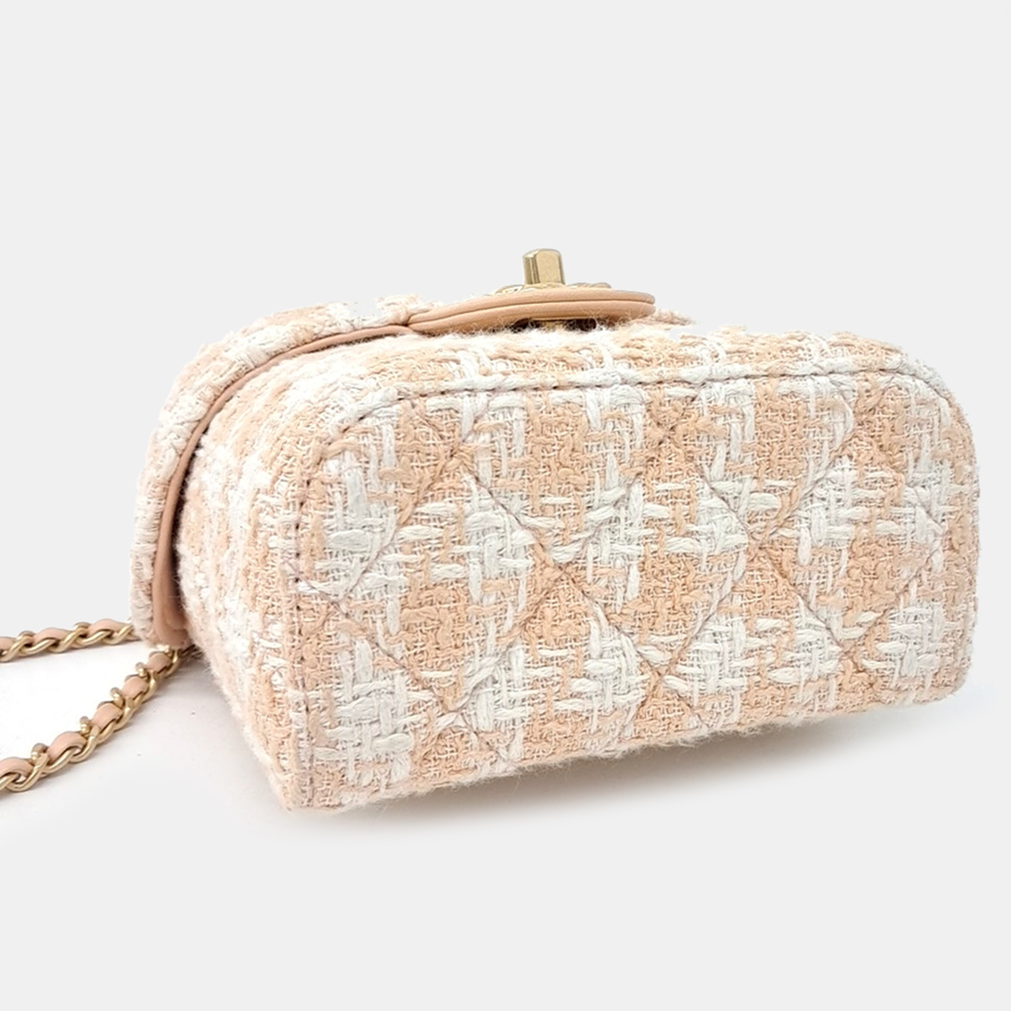 Chanel Tweed Top Handle Bag