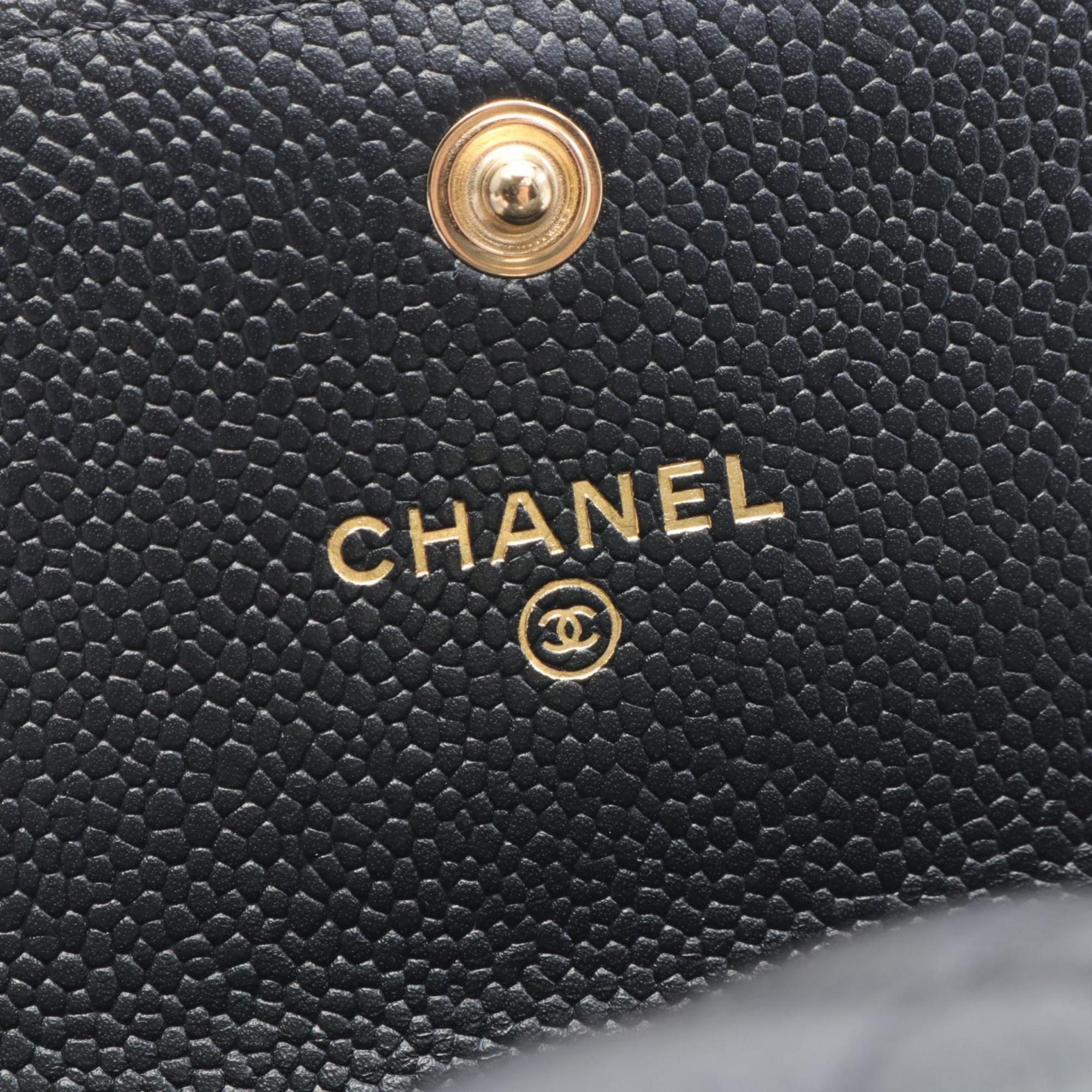 Chanel Black Caviar Skin Boy Shoulder Bag