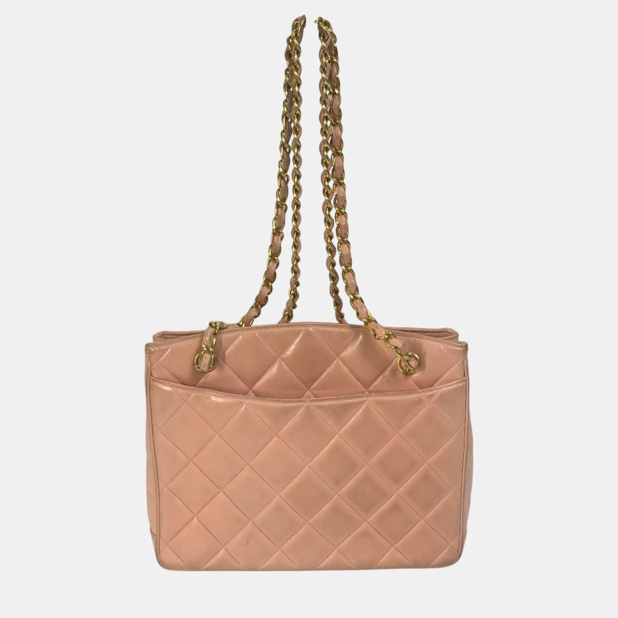 Chanel Pink CC Mark Bag Chain Bag