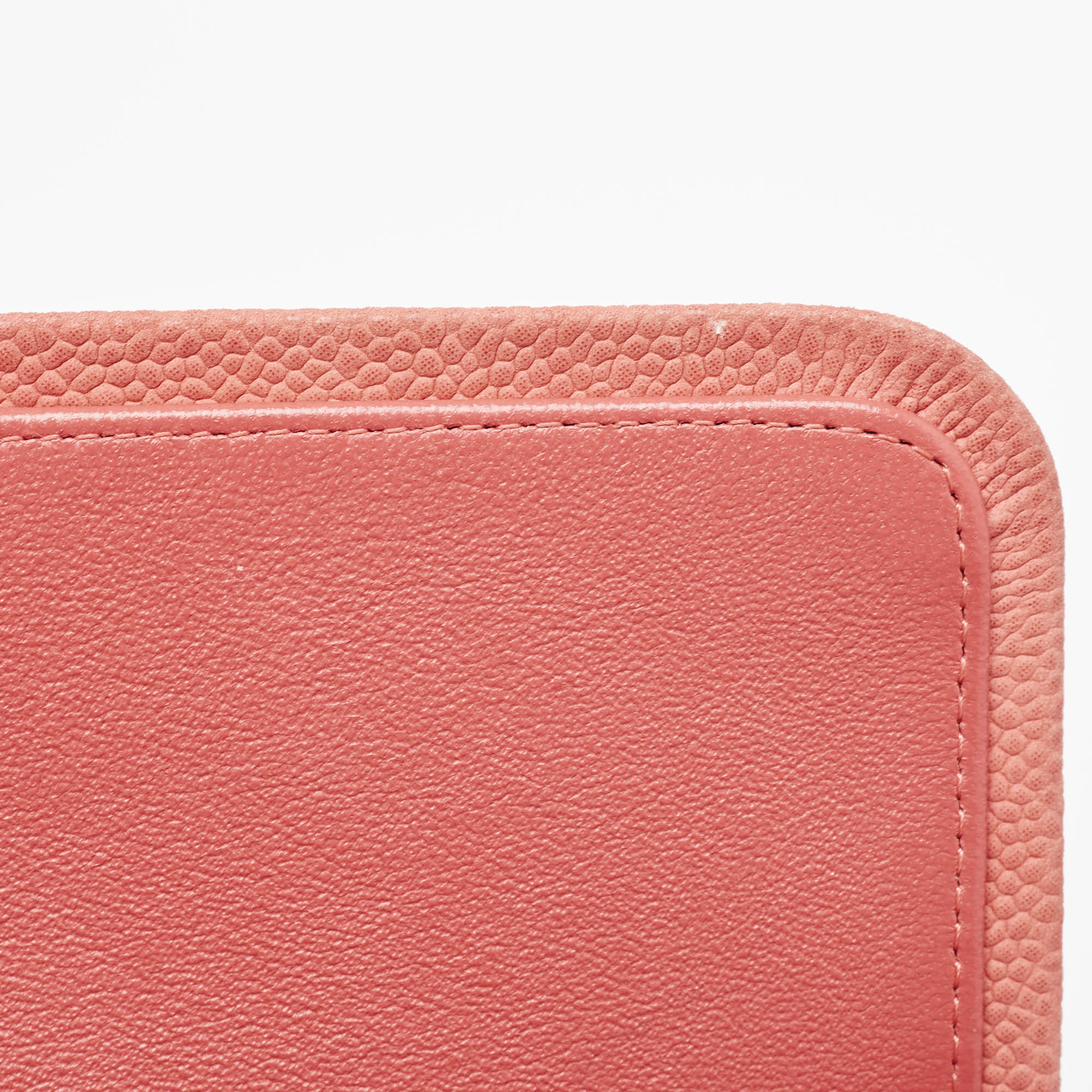 Chanel Coral Pink Caviar Leather Jumbo Classic Double Flap Bag