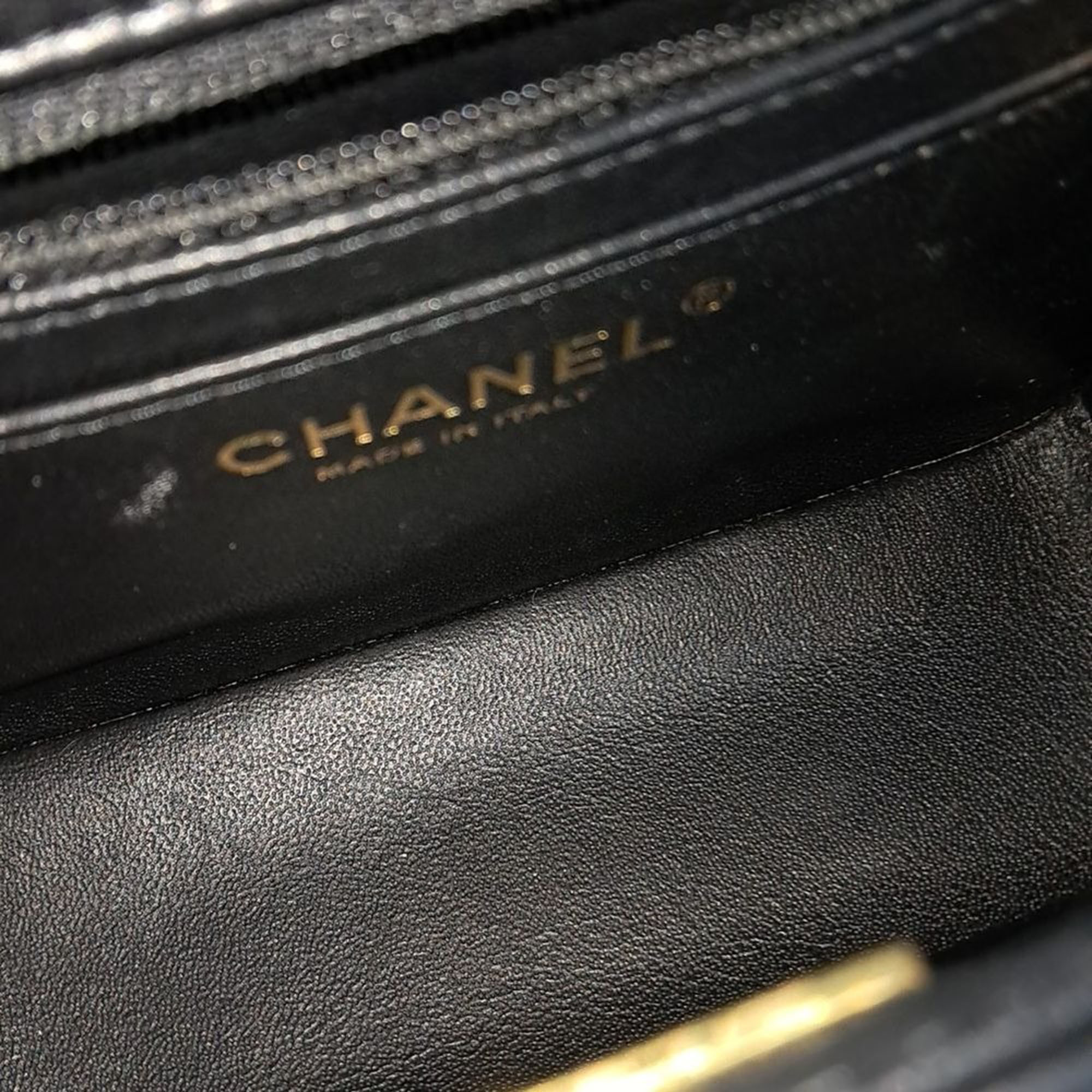 Chanel Petit Sac Lambskin Crossbody Bag