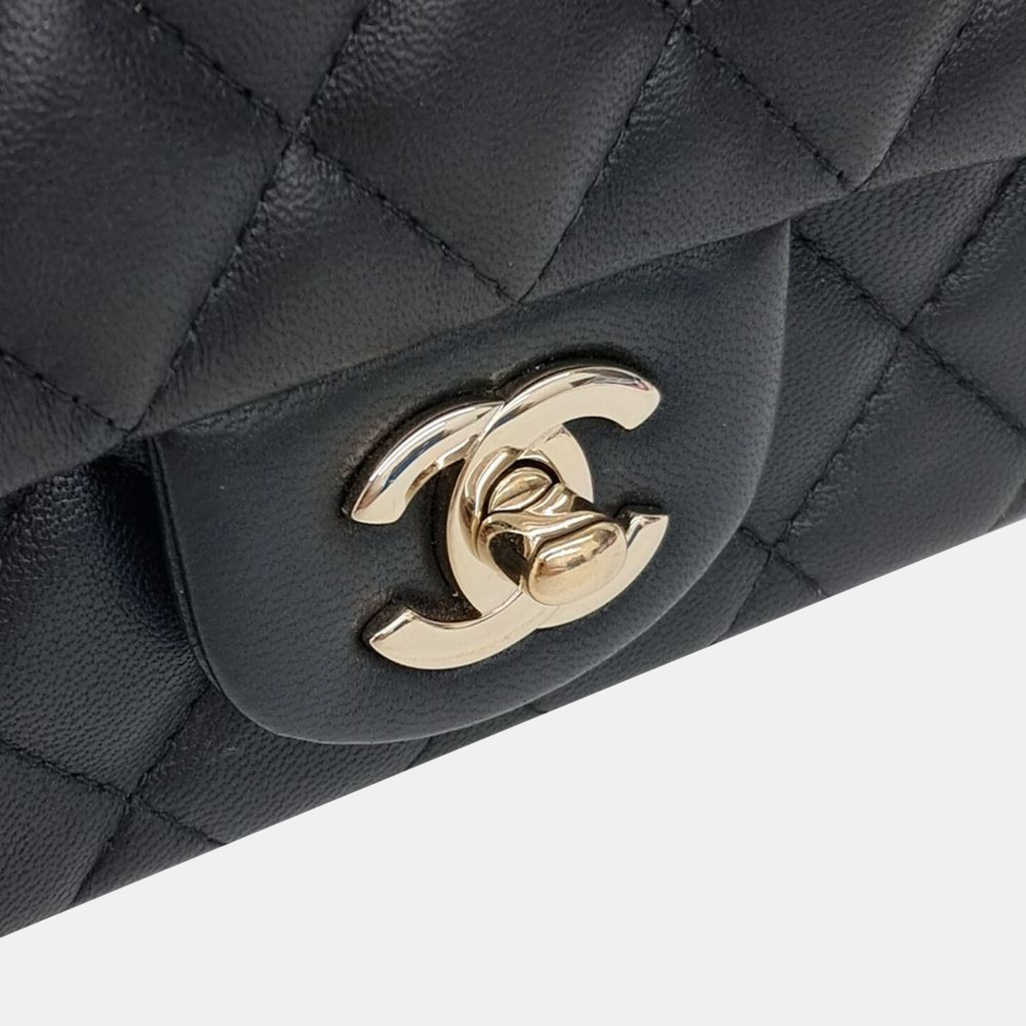 Chanel Petit Sac Lambskin Crossbody Bag