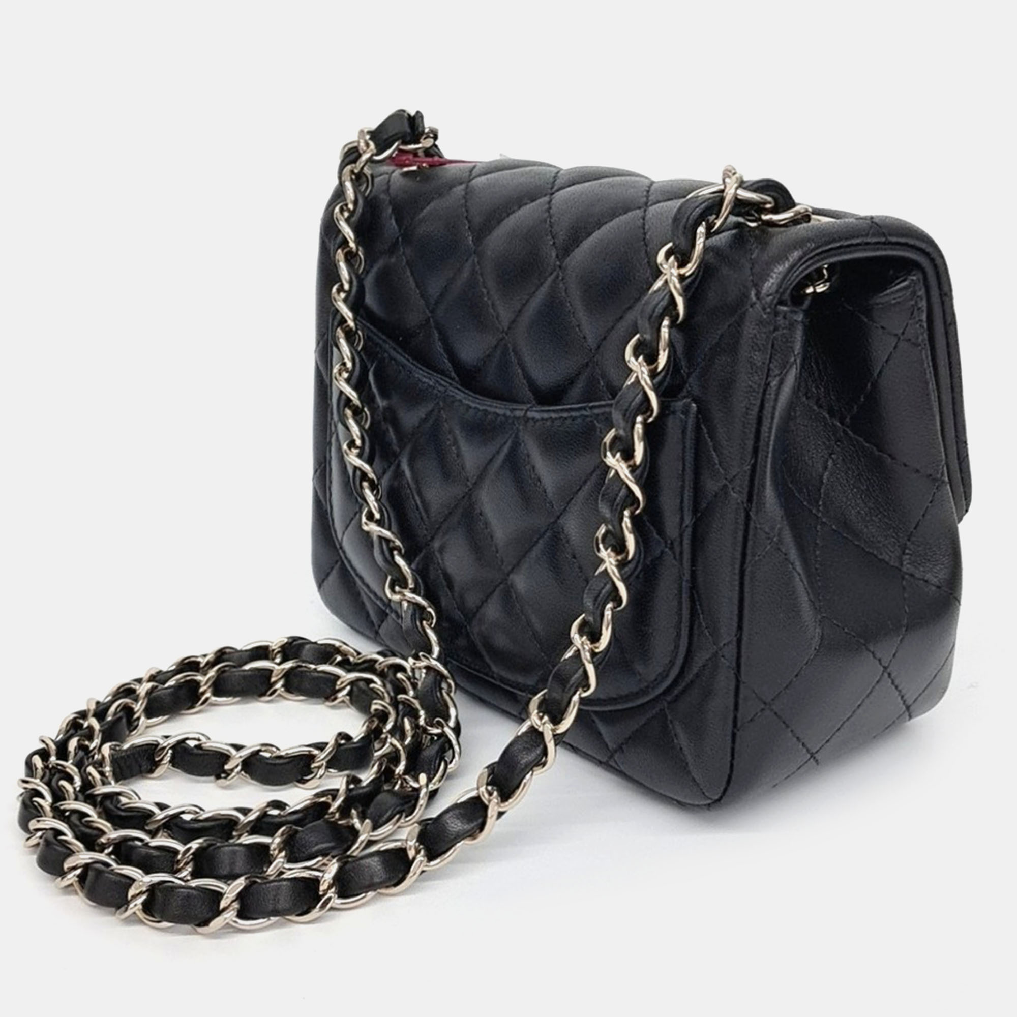 Chanel Petit Sac Lambskin Crossbody Bag