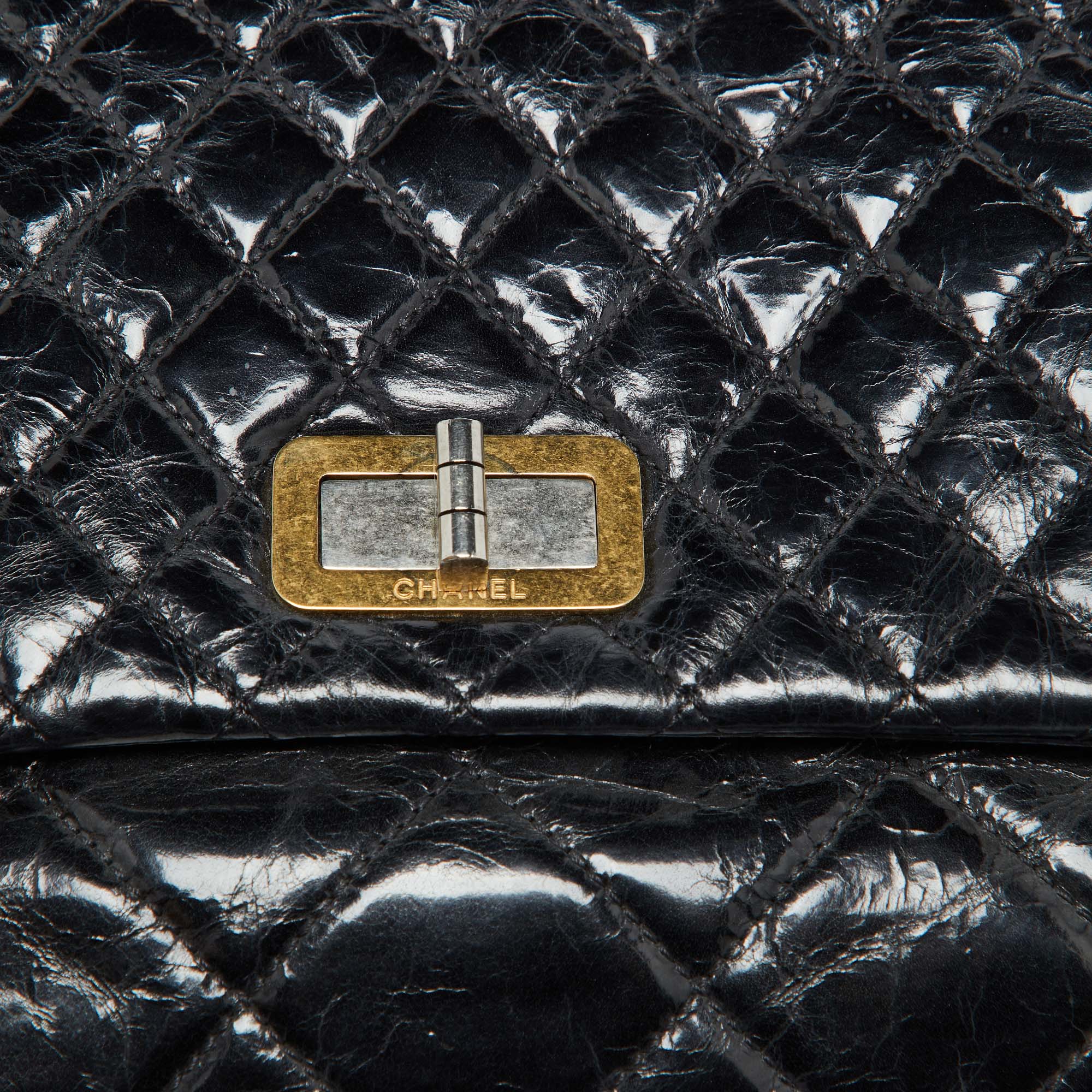 Chanel Black Quilted Leather Mix Reissue Accordion Flap Bag