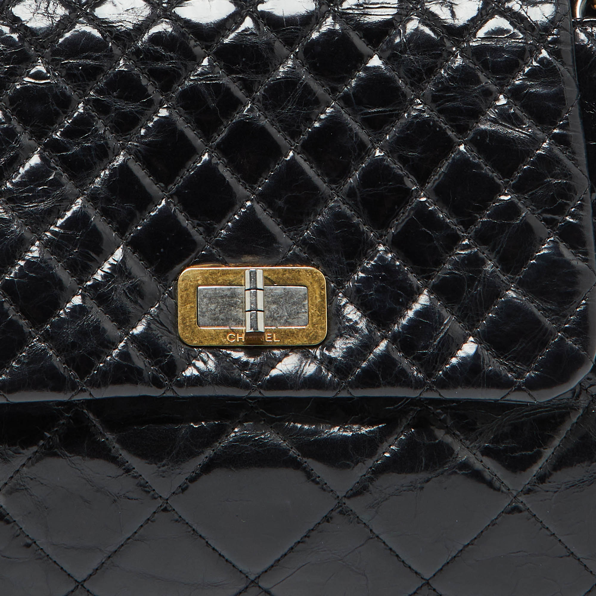 Chanel Black Quilted Leather Mix Reissue Accordion Flap Bag