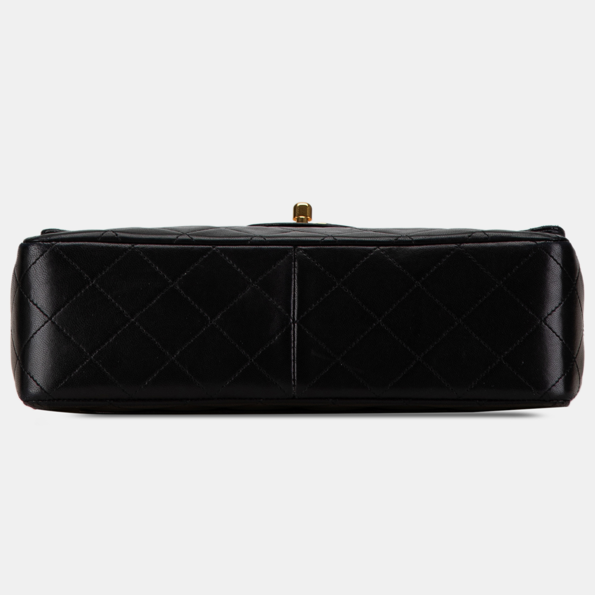 Chanel Black Classic Lambskin Double Flap Square Bag