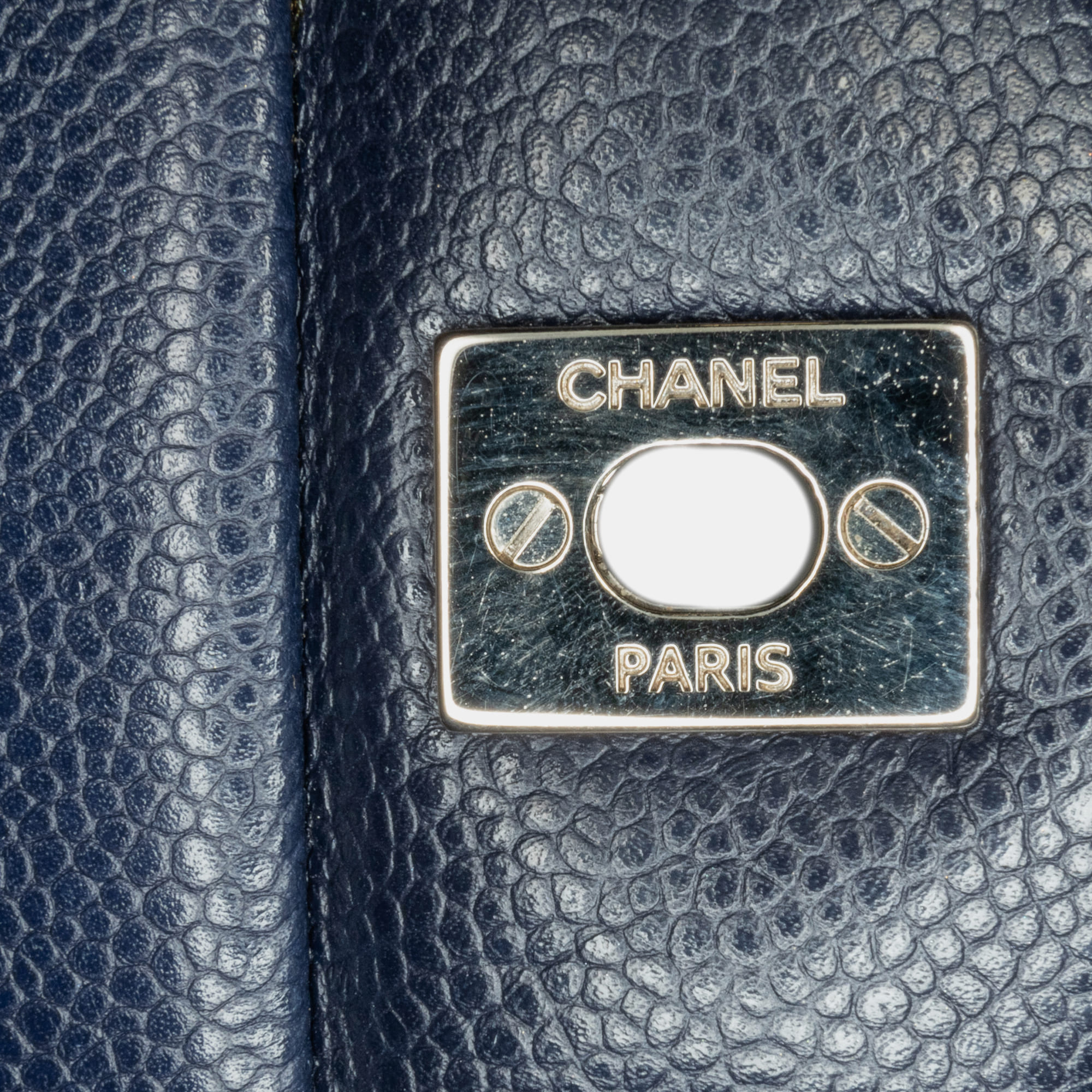 Chanel Black Classic Caviar Double Flap Jumbo Bag