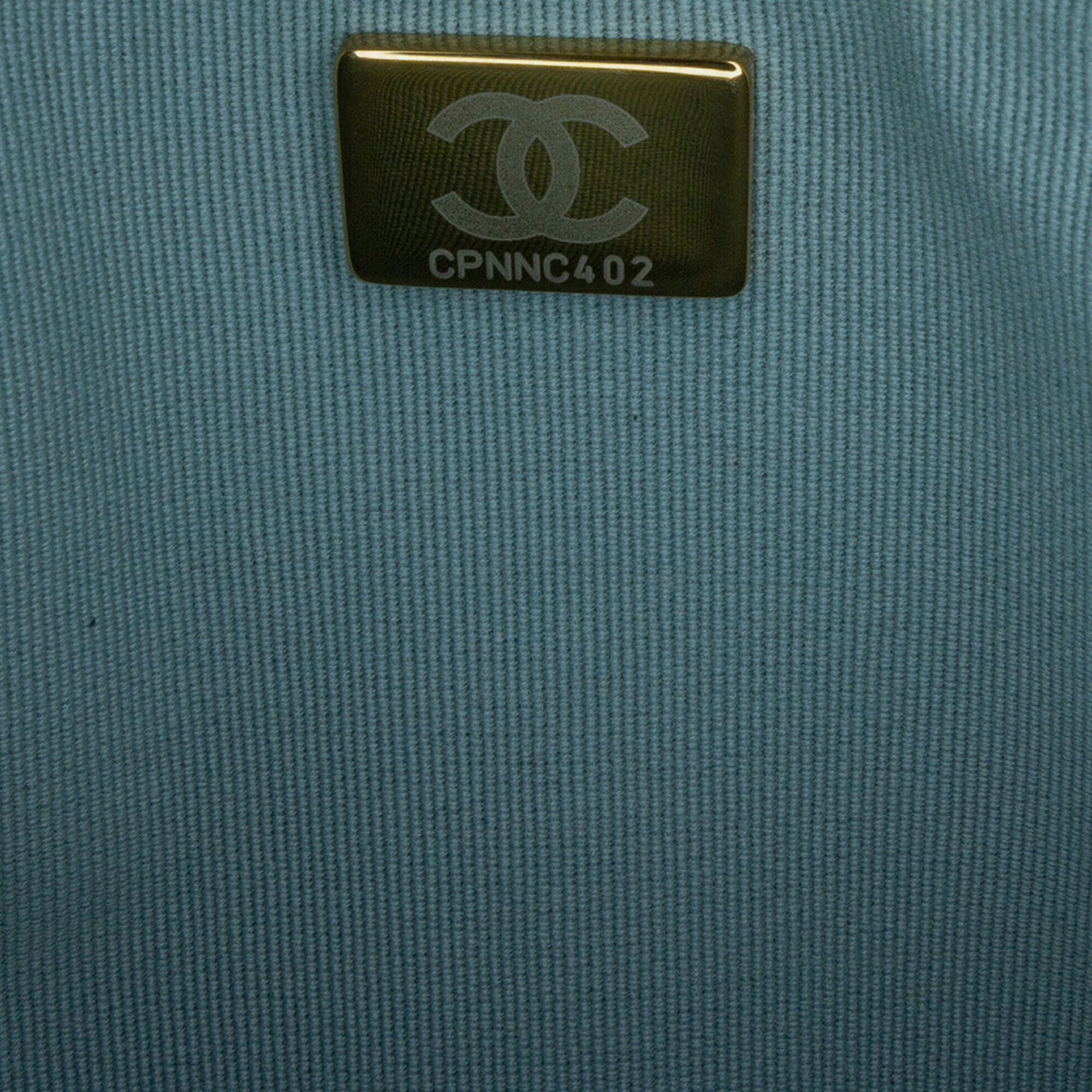 Chanel Light Blue Tweed 19 Wallet On Chain