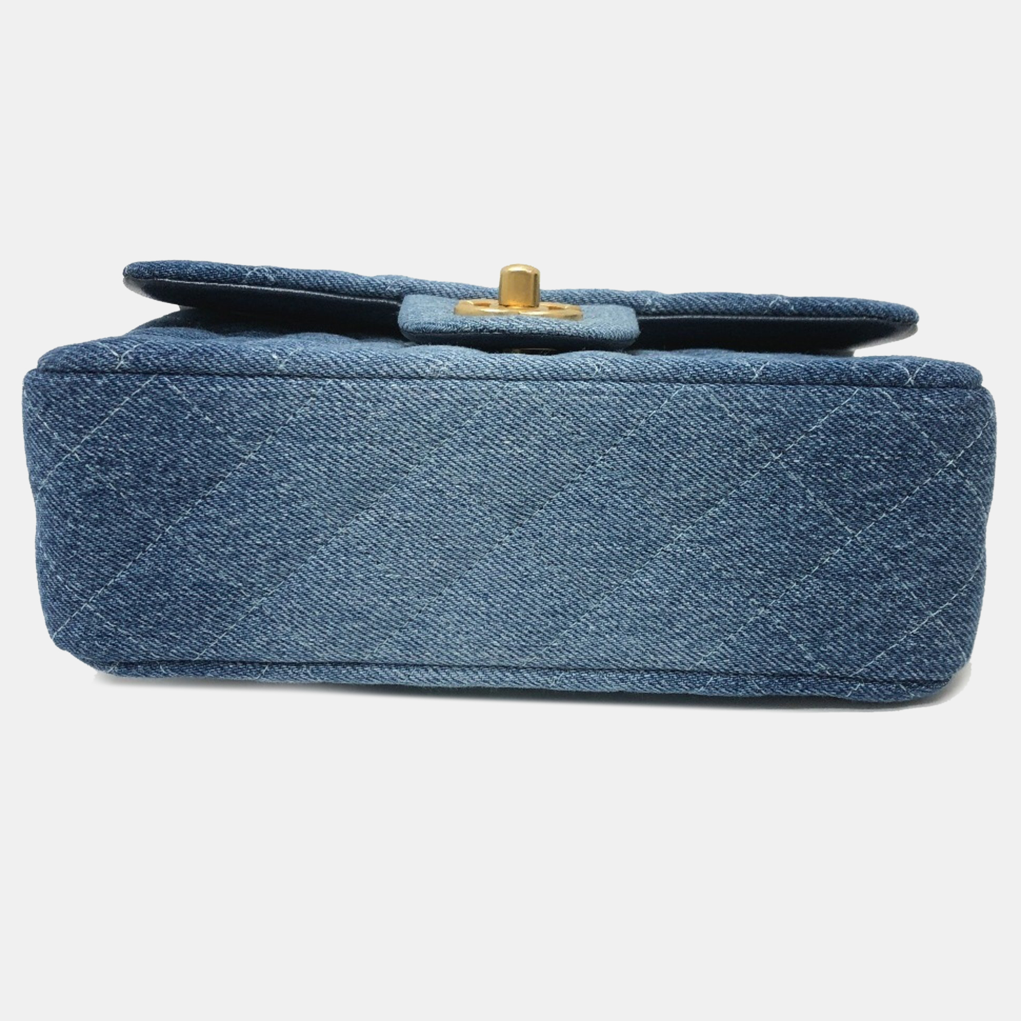 Chanel Blue Denim Matelasse Gradient Shoulder Bag