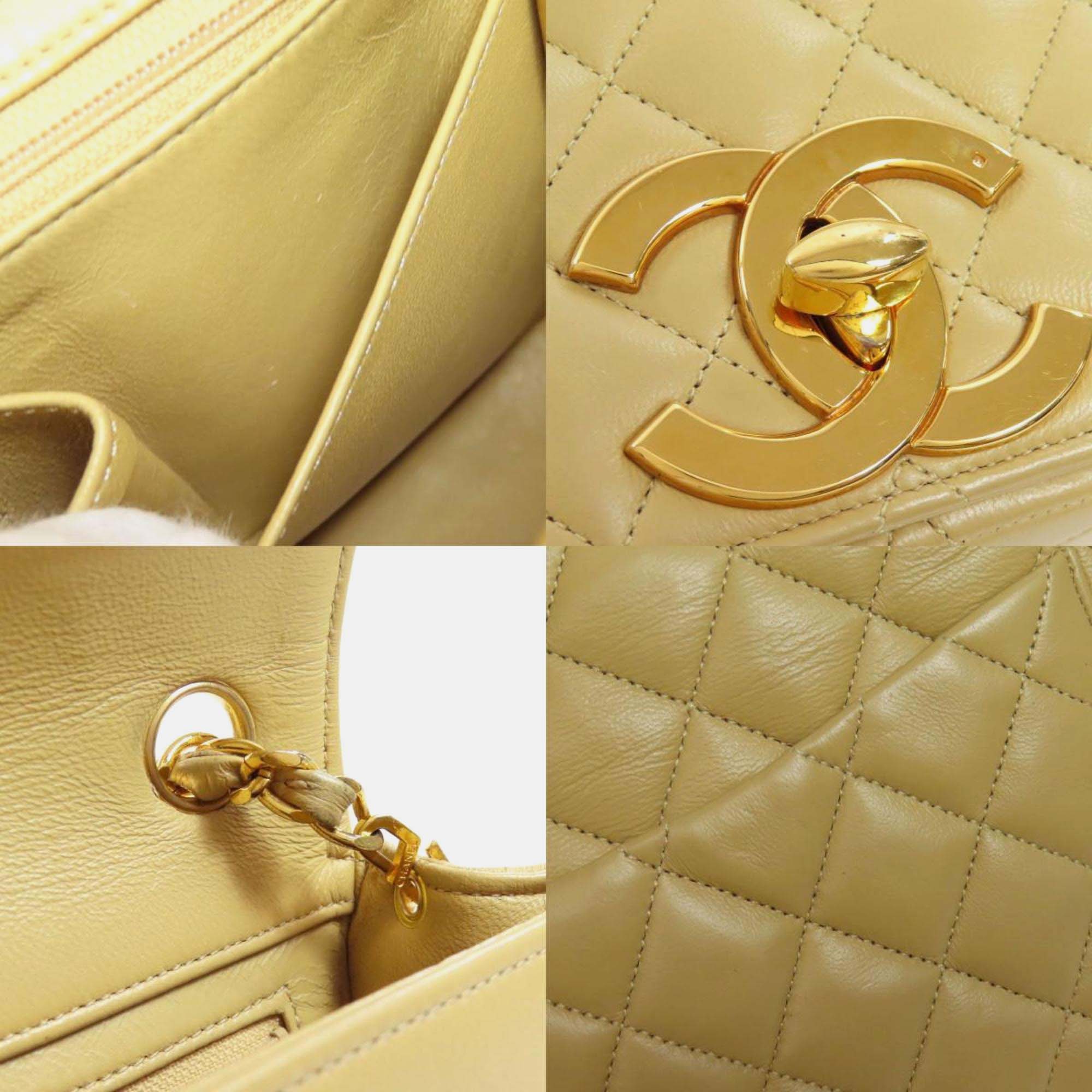 Chanel Lambskin Matelasse Chain Shoulder Bag