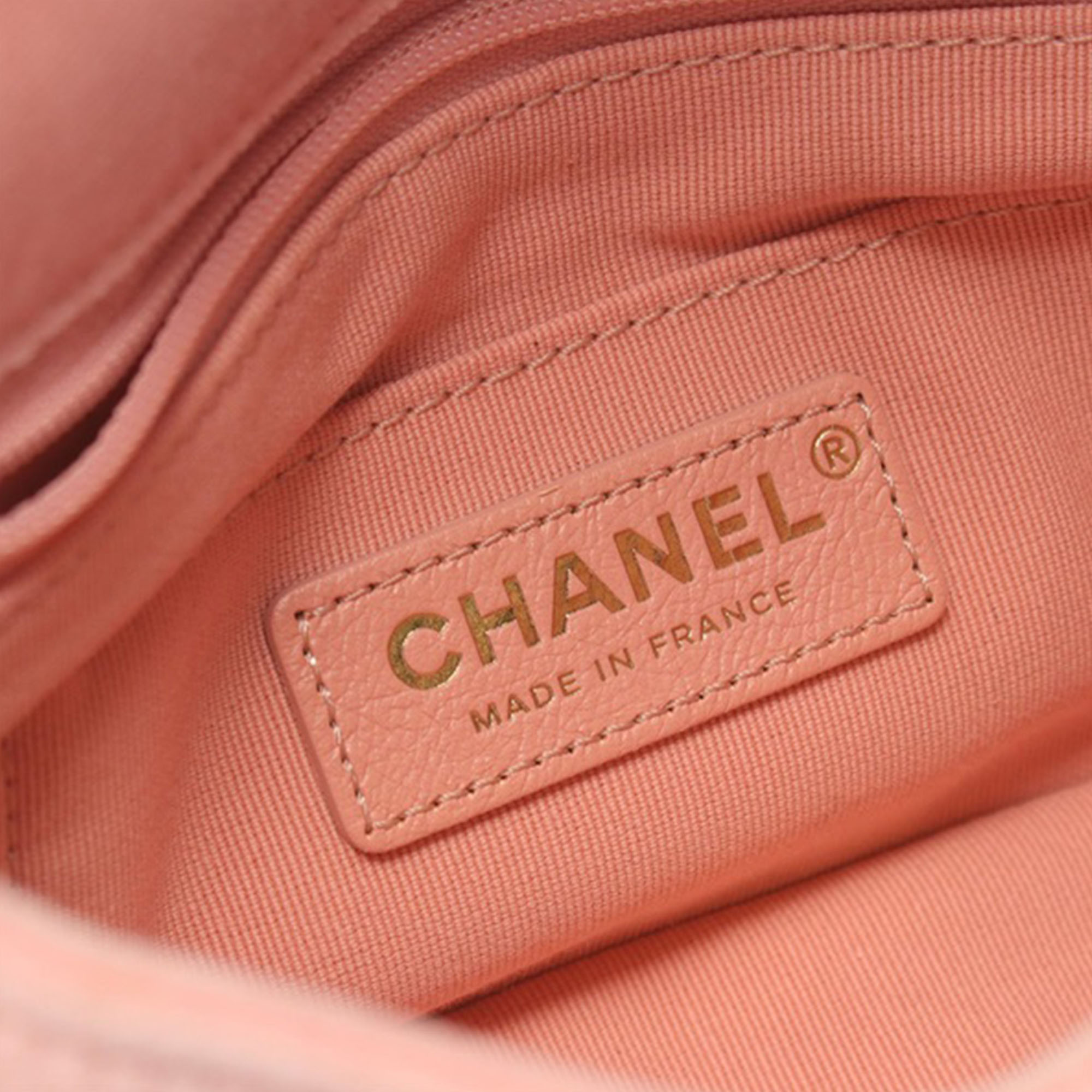 Chanel Pink Mini Quilted Velvet Double Frame Flap