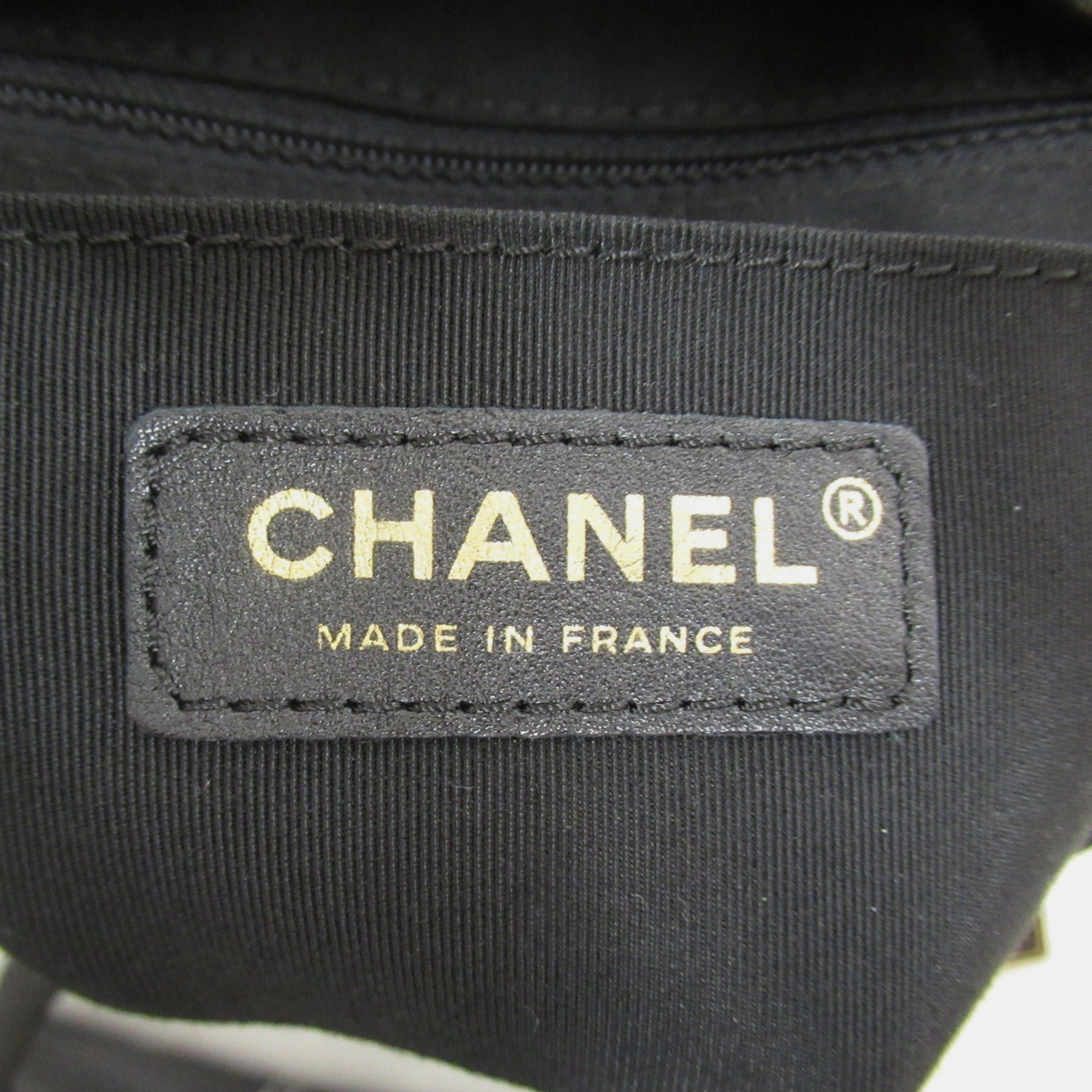 Chanel Black Lambskin Matelasse Backpack