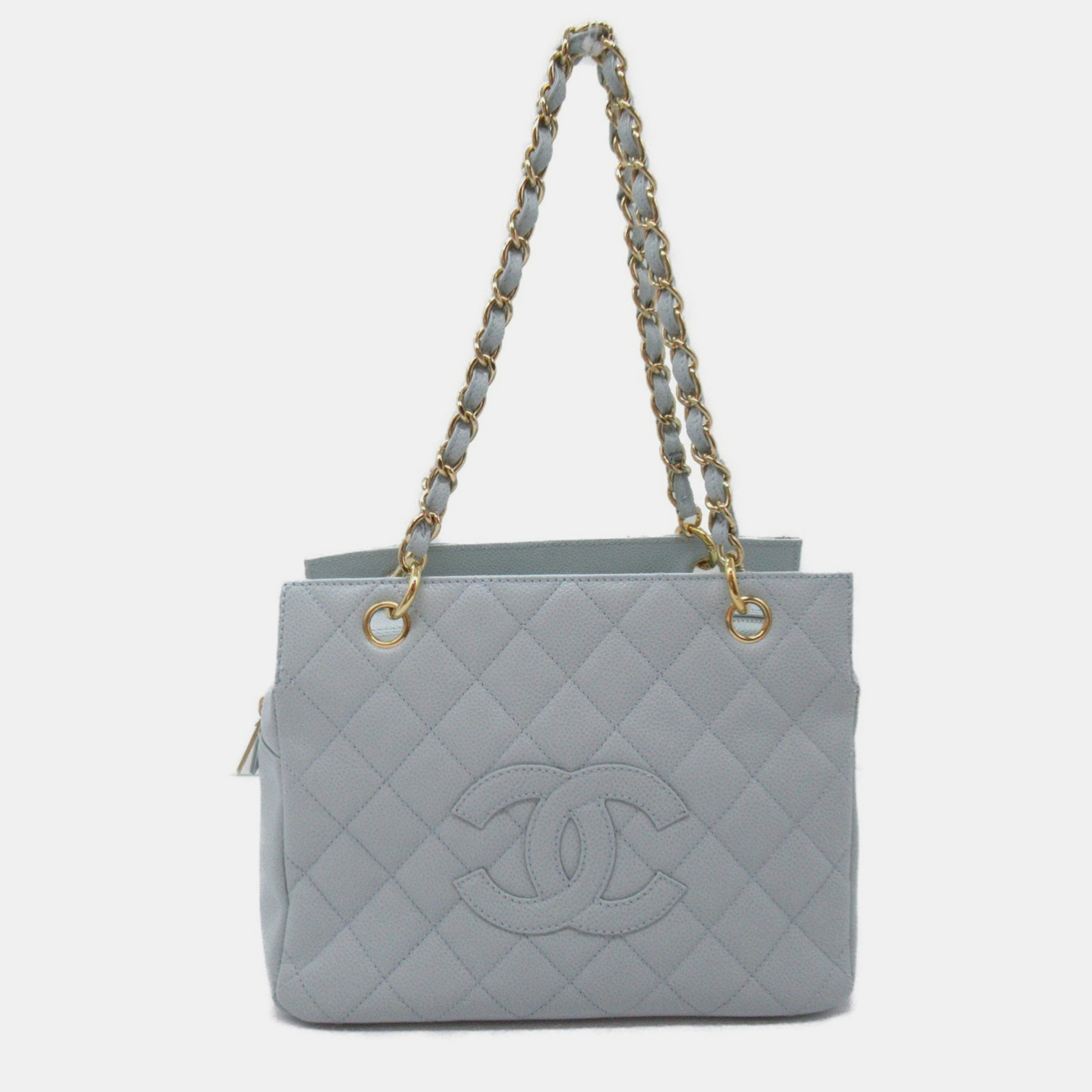 Chanel Blue Light Caviar Skin (Grained Calf) Chain Shoulder Bag
Chanel Blue Light Caviar Skin (Grained Calf) Chain Shoulder Bag