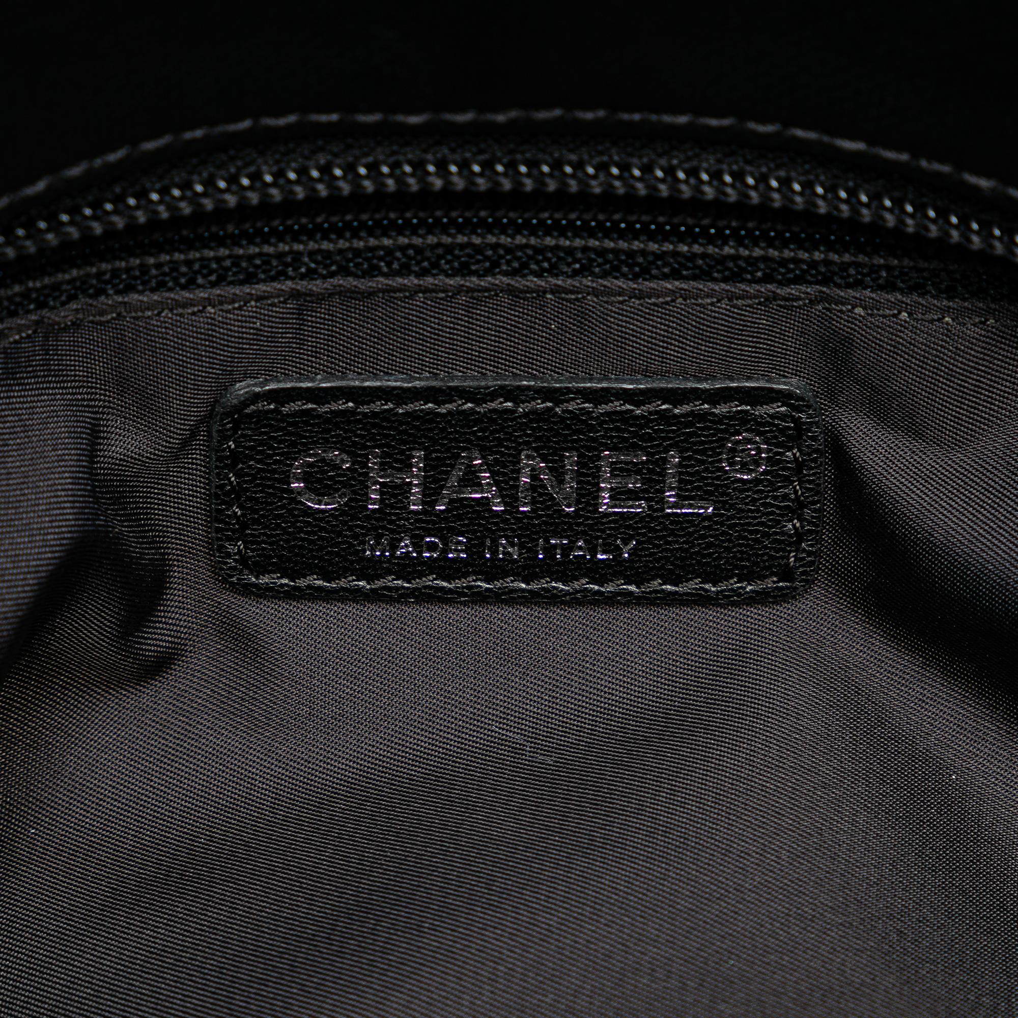 Chanel Black Canvas Small Paris-Biarritz Tote Bag