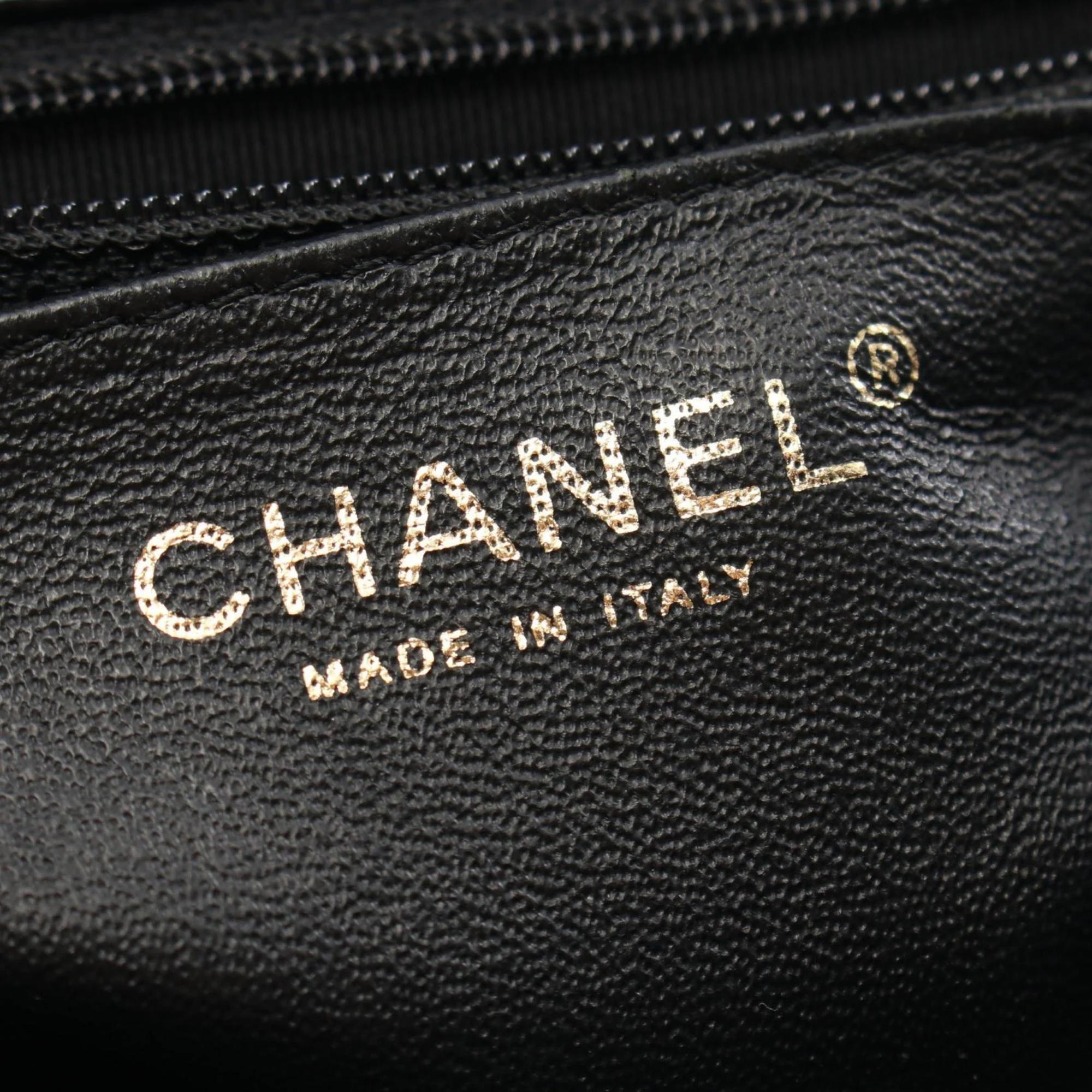 Chanel Black Caviar Skin (Grained Calf) Matelasse Shoulder Bag