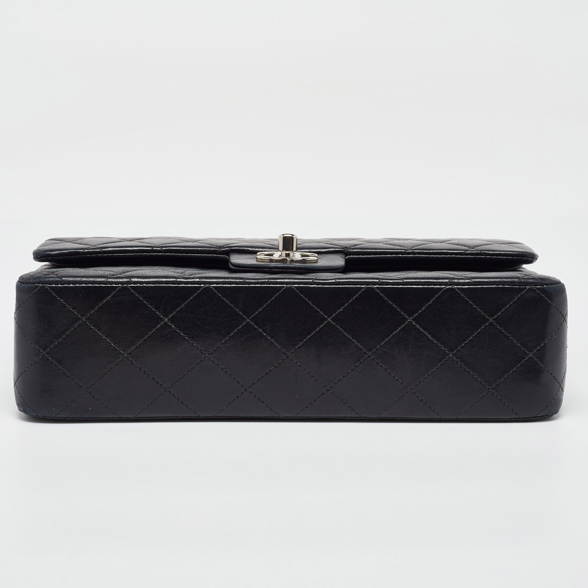 Chanel Black Quilted Leather Medium Classic Double Flap Bag