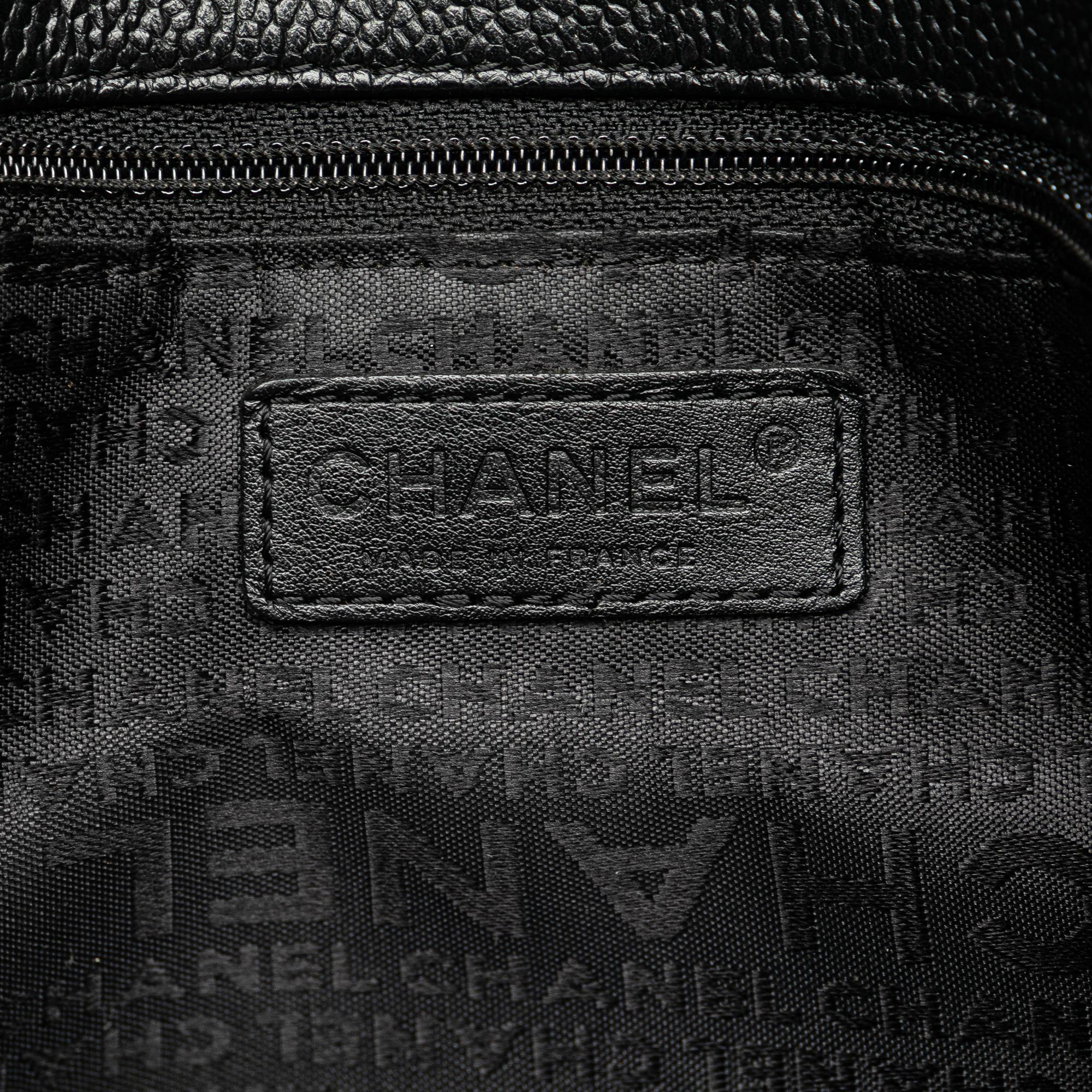 Chanel Black Caviar Choco Bar Tote