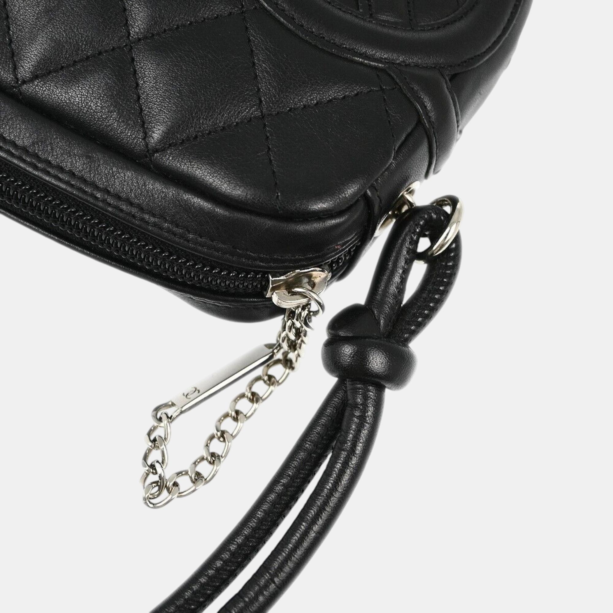 Chanel Black Calfskin Cambon Ligne Handbag