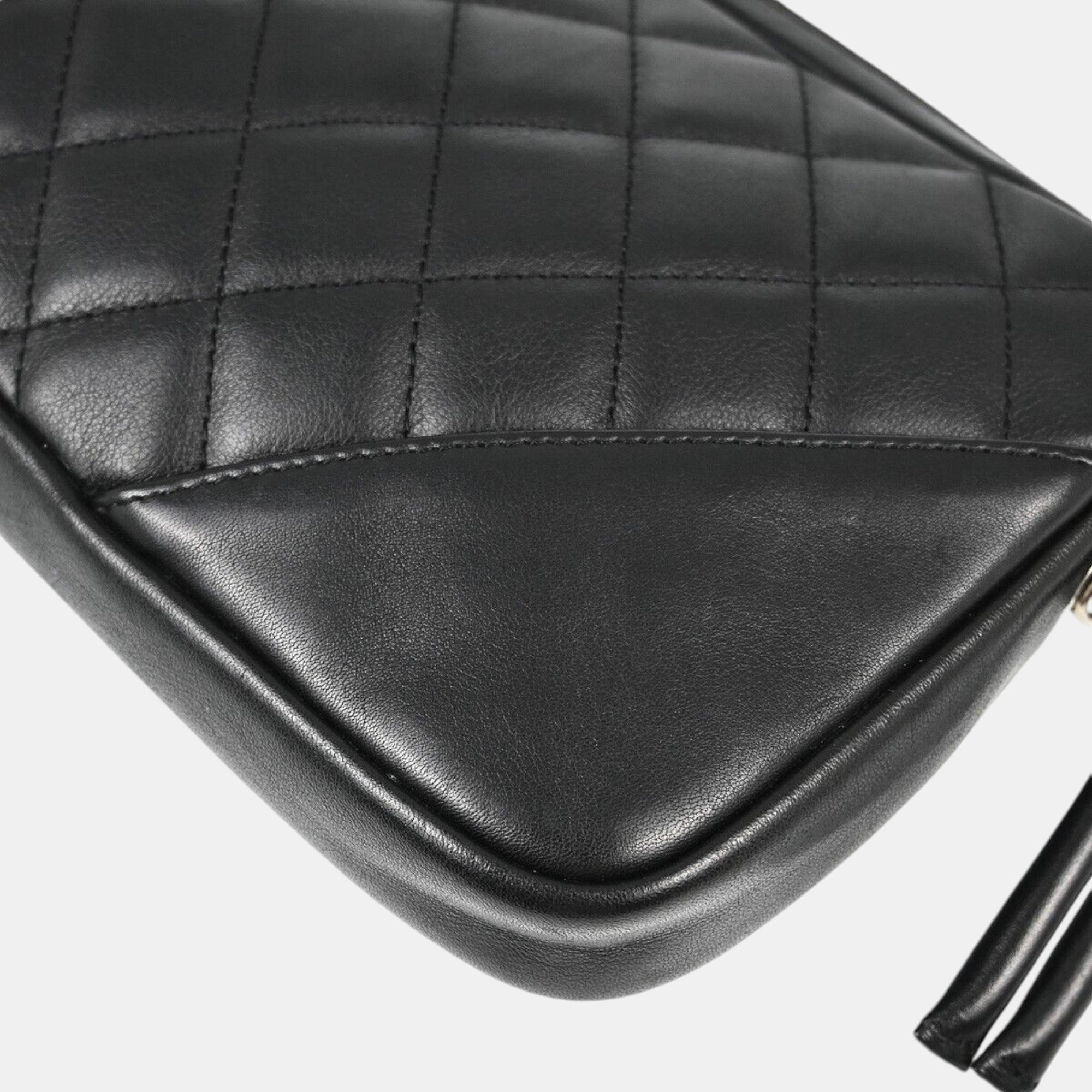 Chanel Black Calfskin Cambon Ligne Handbag