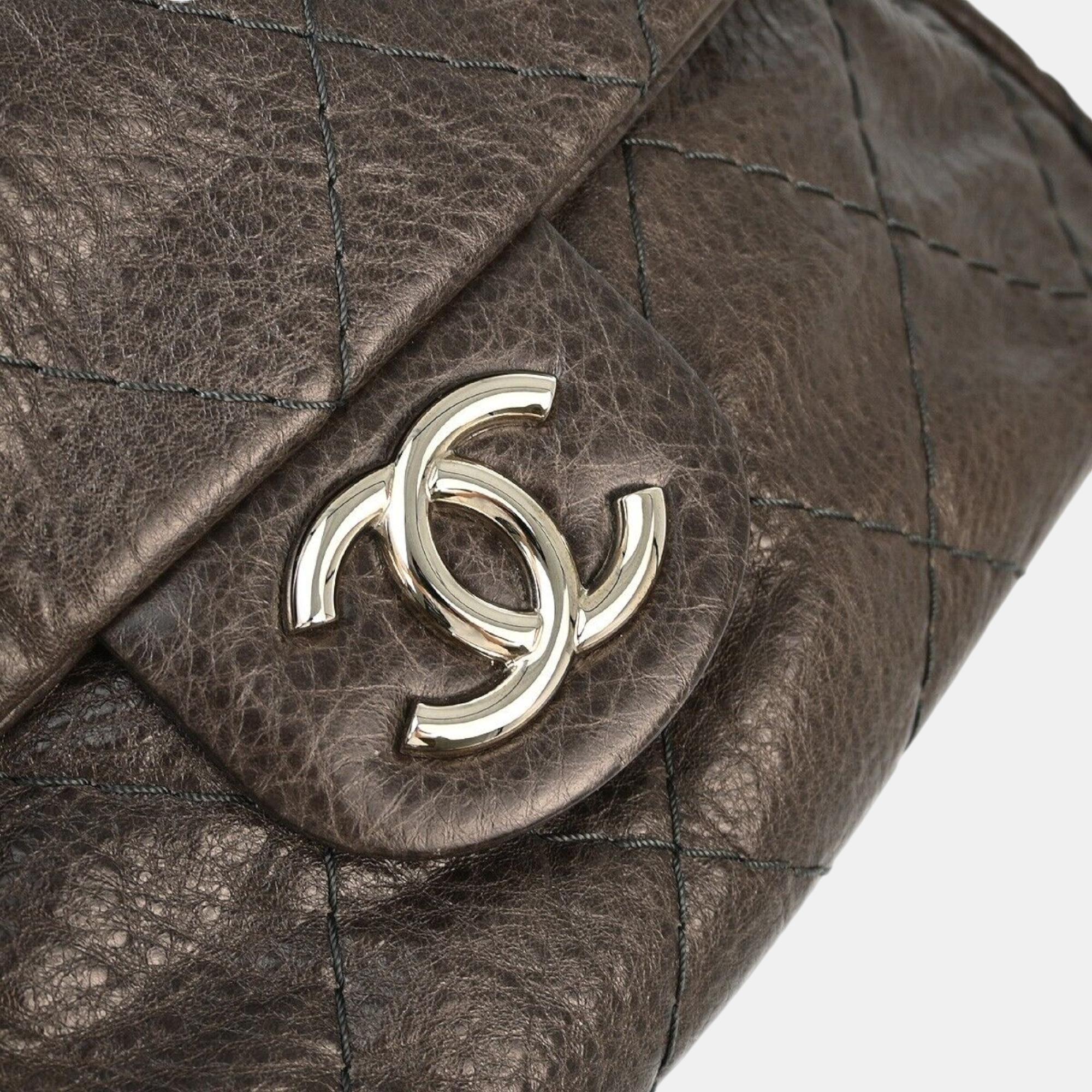 Chanel Brown Calfskin On-the-Road Handbag