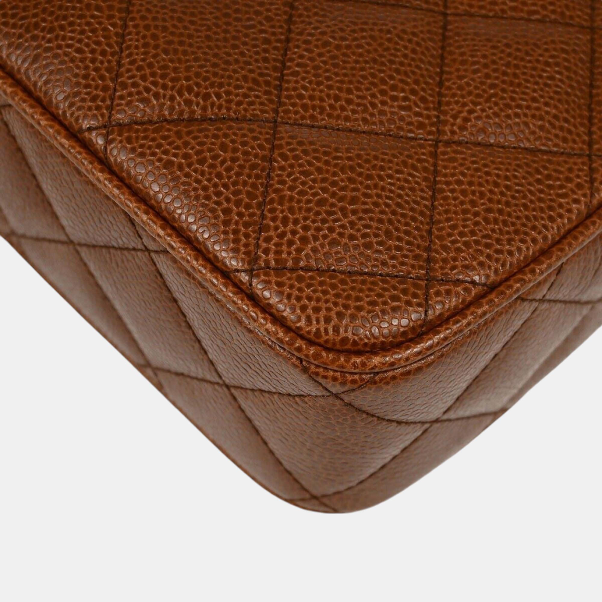 Chanel Brown Calfskin Small Camera Bag