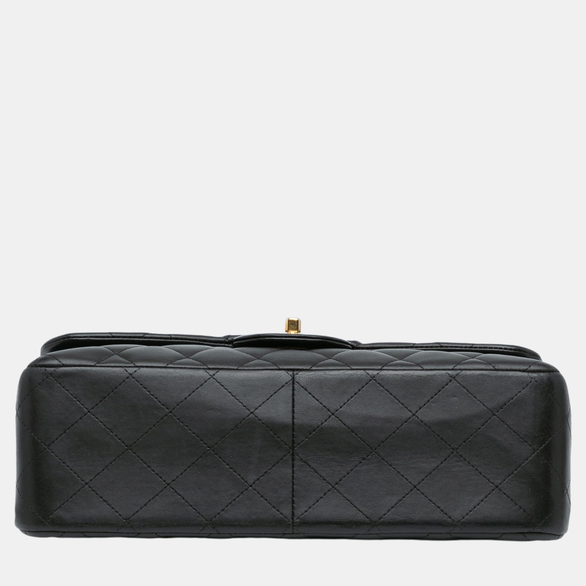 Chanel Black Jumbo Classic Lambskin Double Flap