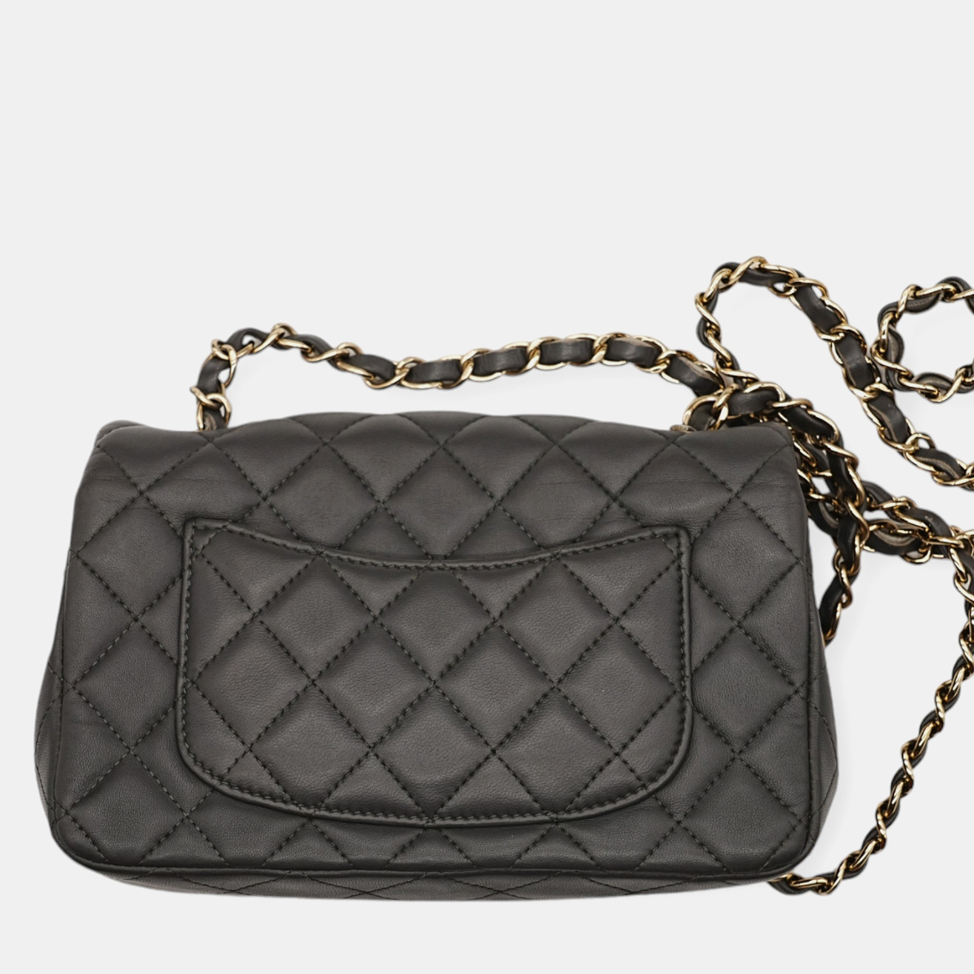 Chanel Grey Classic Flap Mini Bag