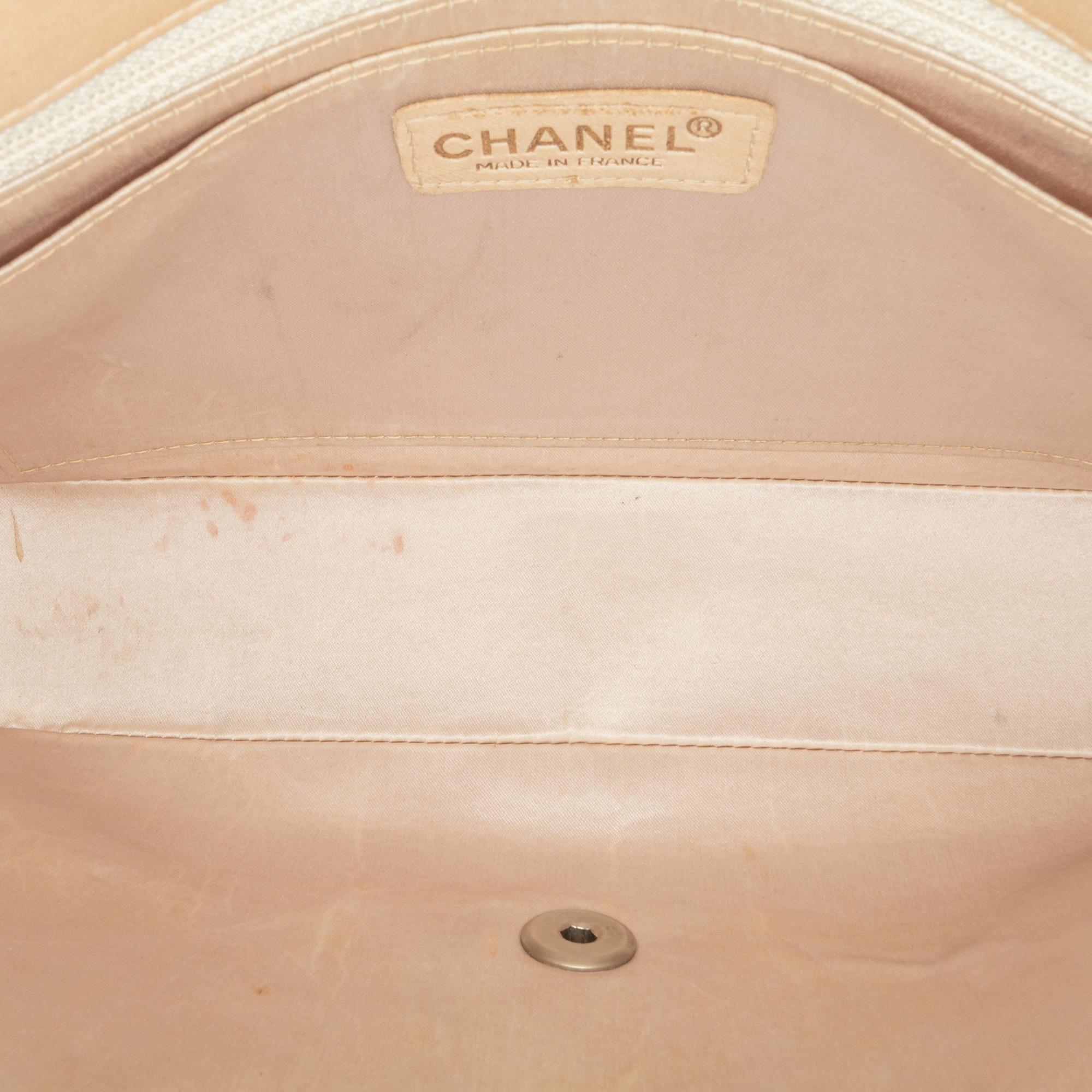 Chanel Beige/Brown Medium New Travel Line Single Flap