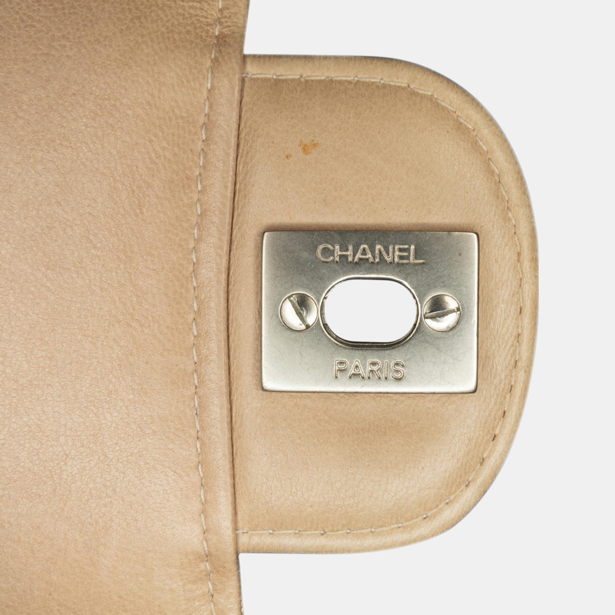 Chanel Beige/Brown Medium New Travel Line Single Flap