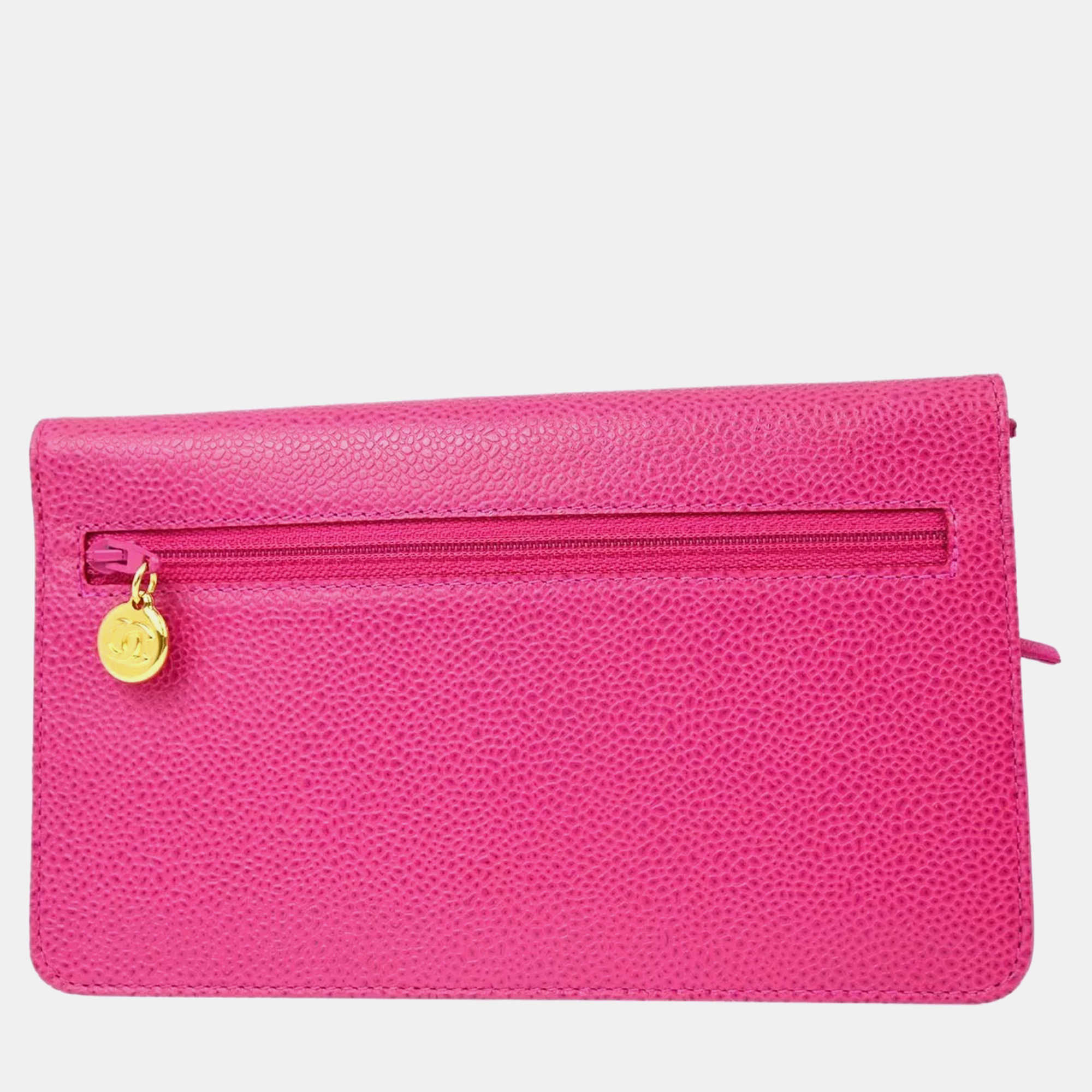 Chanel Pink Calfskin Wallet