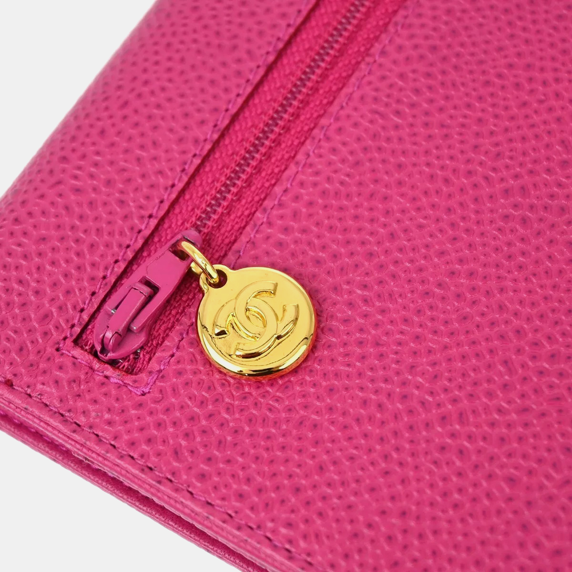 Chanel Pink Calfskin Wallet