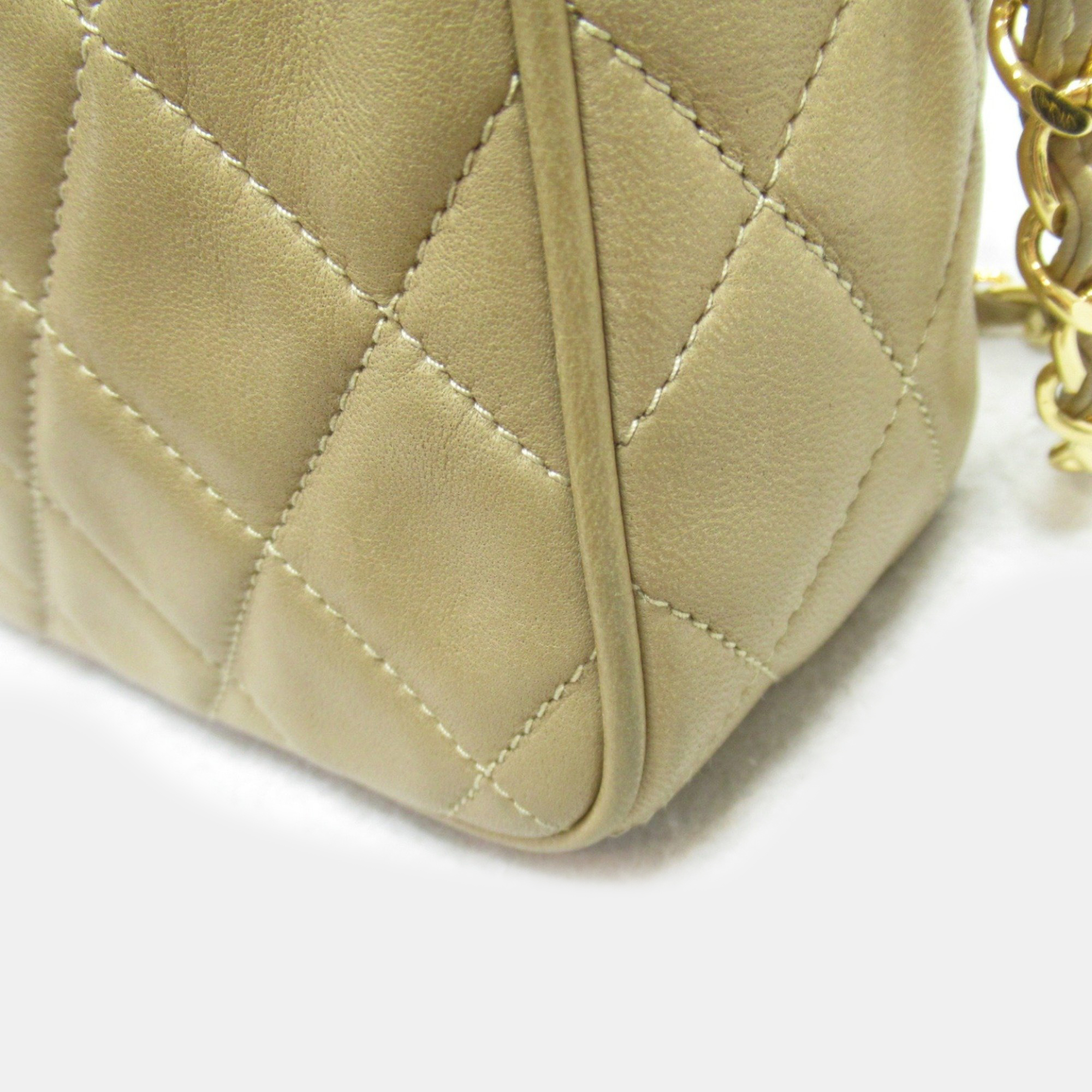 Chanel Lambskin (sheepskin) Beige Tassel Bag