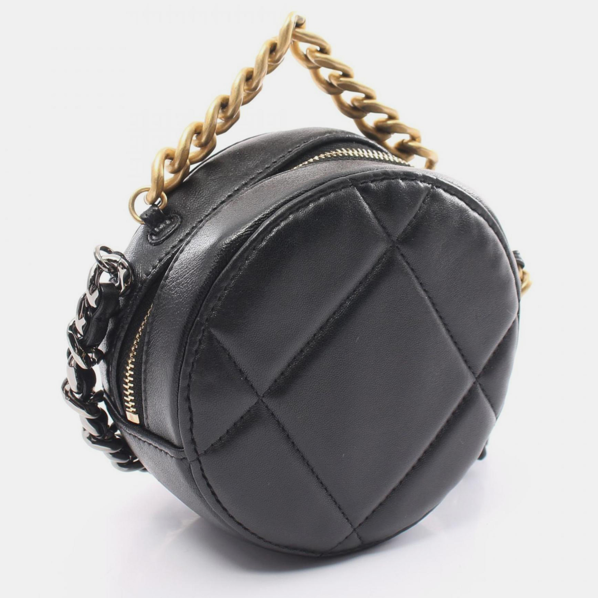 Chanel Lambskin Black Chanel 19 Matelasse Shoulder Bag